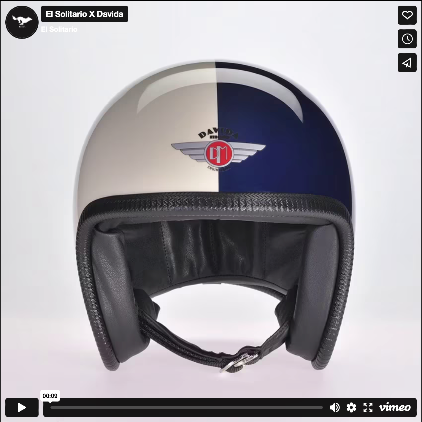 DAVIDAヘルメット　観賞用　シルバー　Lサイズ　英国製　クロムウェル EL SOLITARIO X DAVIDA HELMET