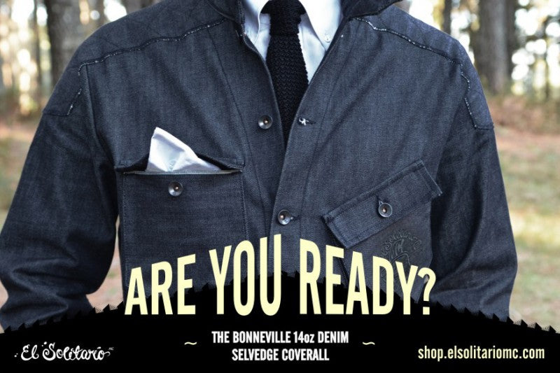 EL SOLITARIO INDIGO BONNEVILLE RED SELVEDGE COVERALLS