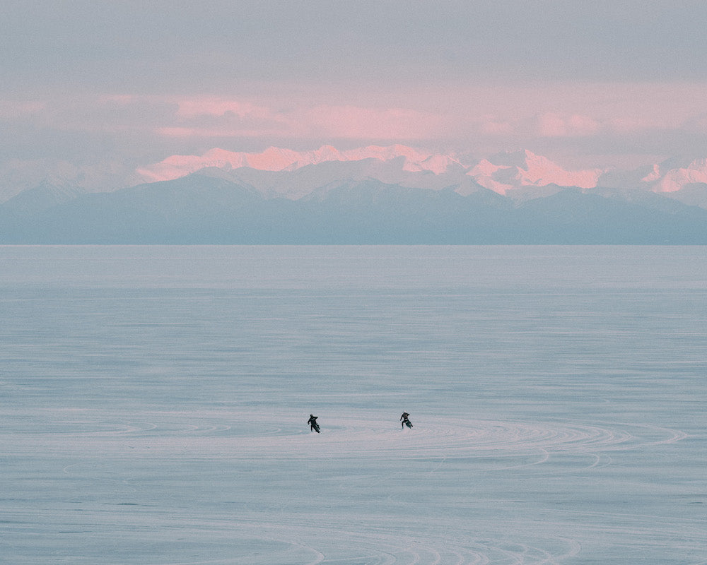 WOLVES IN LAKE BAIKAL