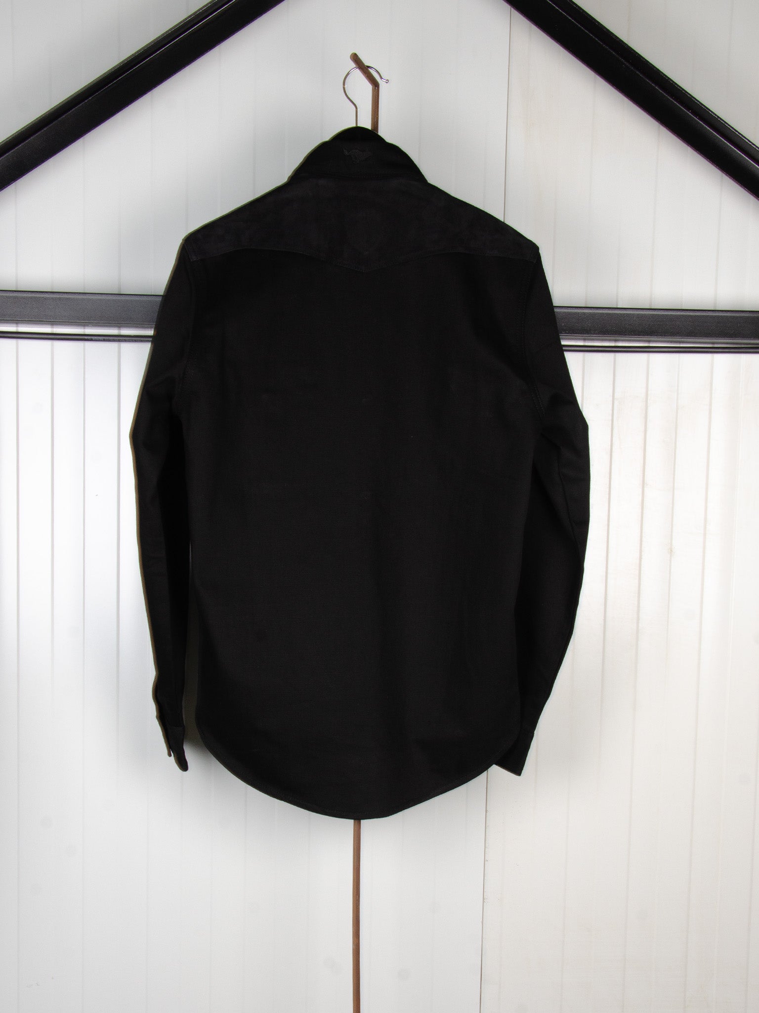 N.O.S. Vandal Denim Overshirt Black in size S