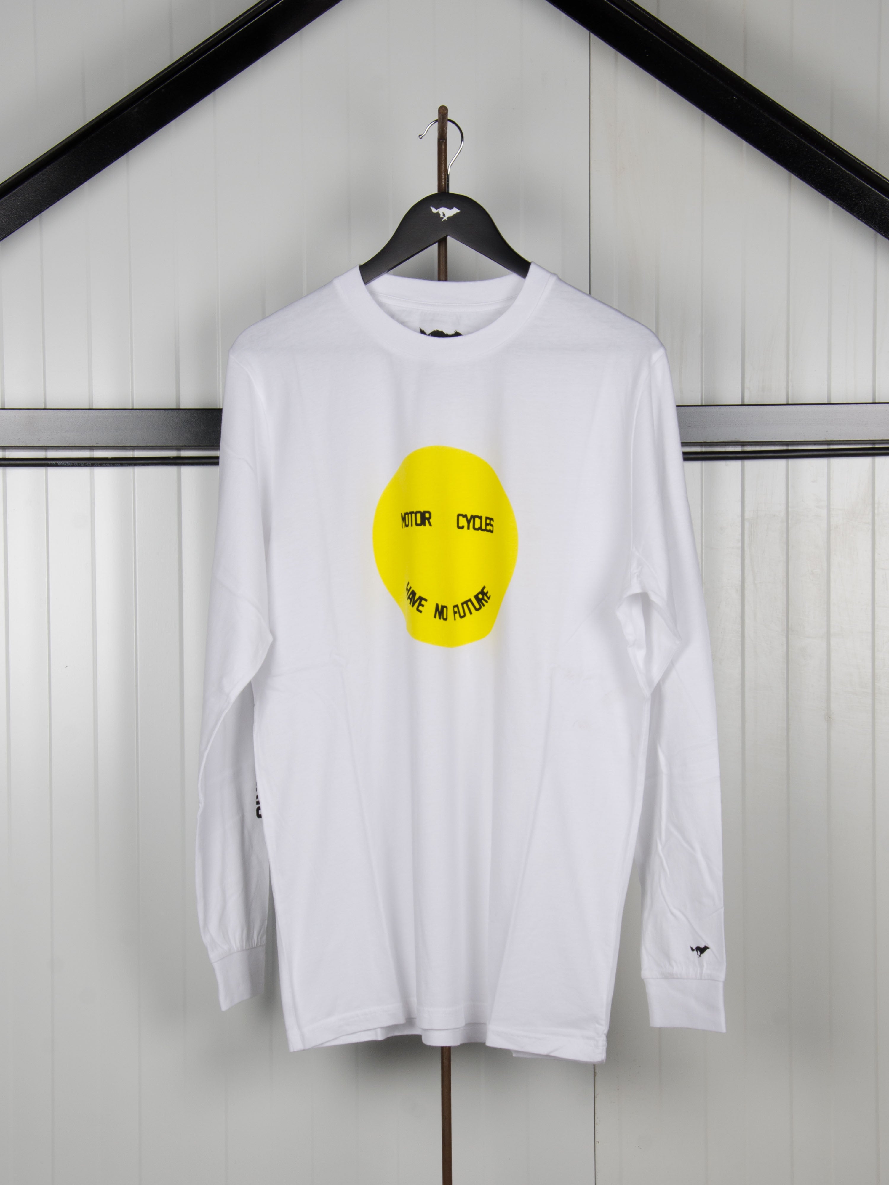 N.O.S. Smiley White Long Sleeve T-Shirt
