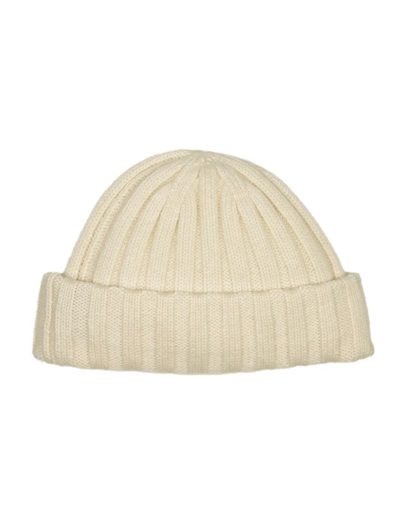 Cashmere Sailor Beanie Ecru