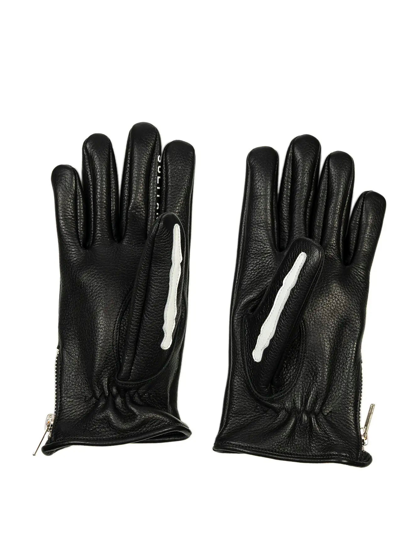 Bones Deerskin Gloves B/W
