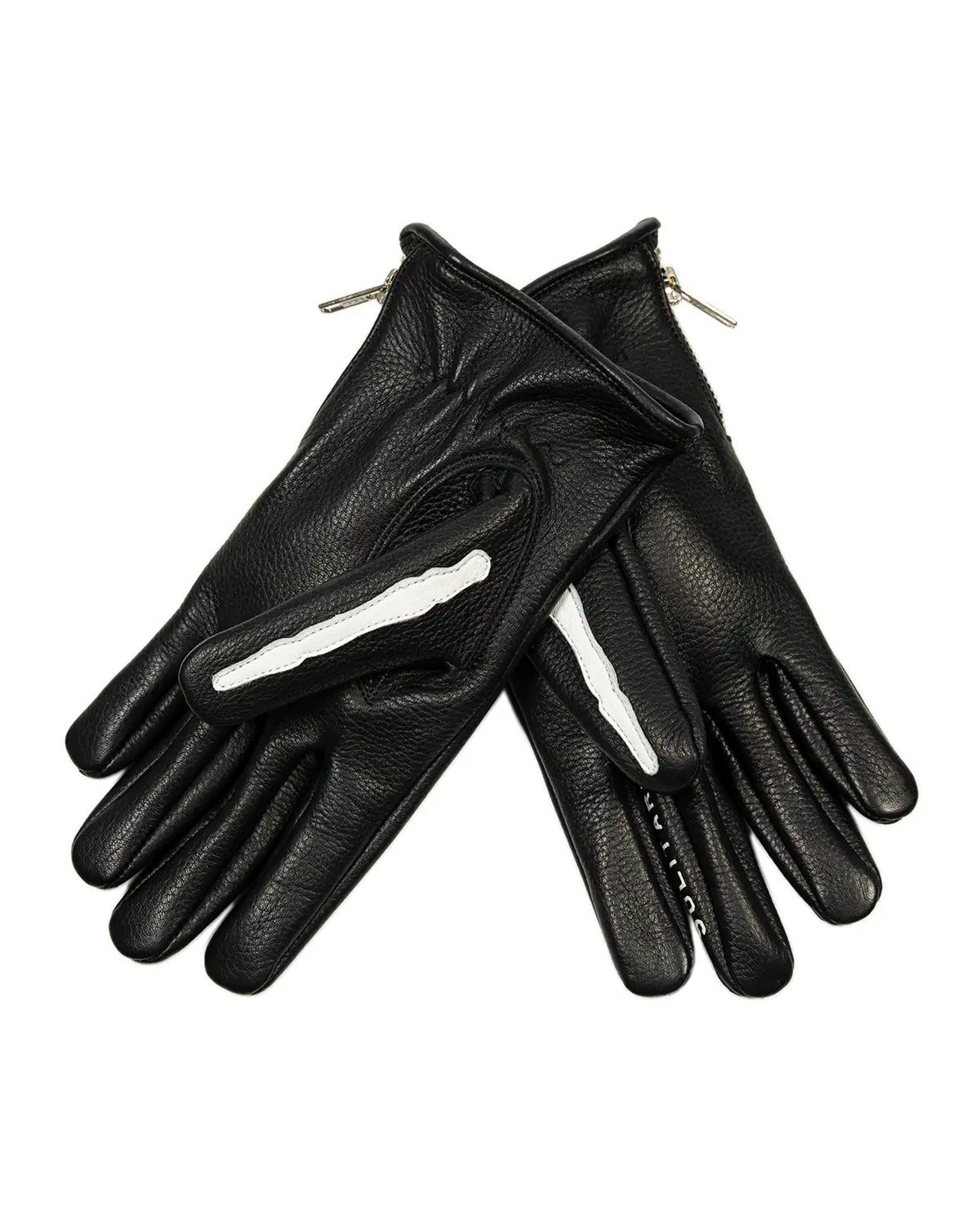 Bones Deerskin Gloves B/W