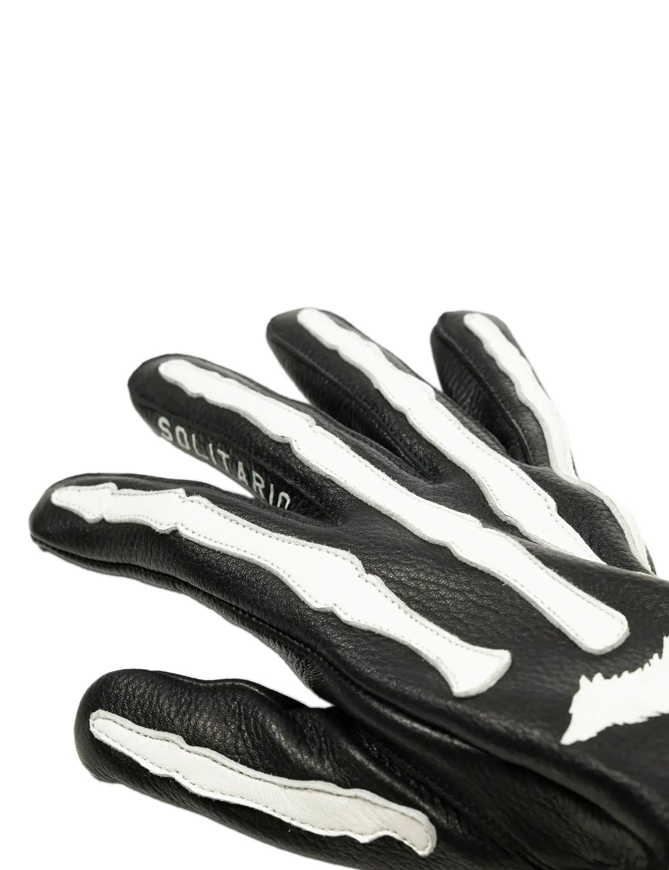 Bones Deerskin Gloves B/W