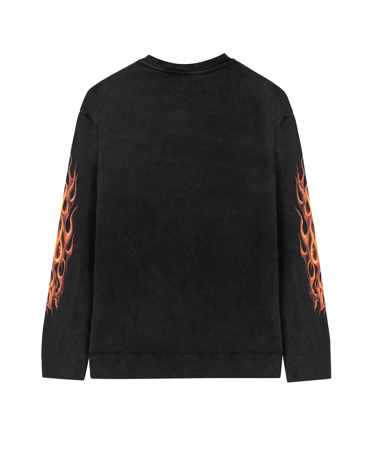 Solitario Flames Double Knit Jersey Black