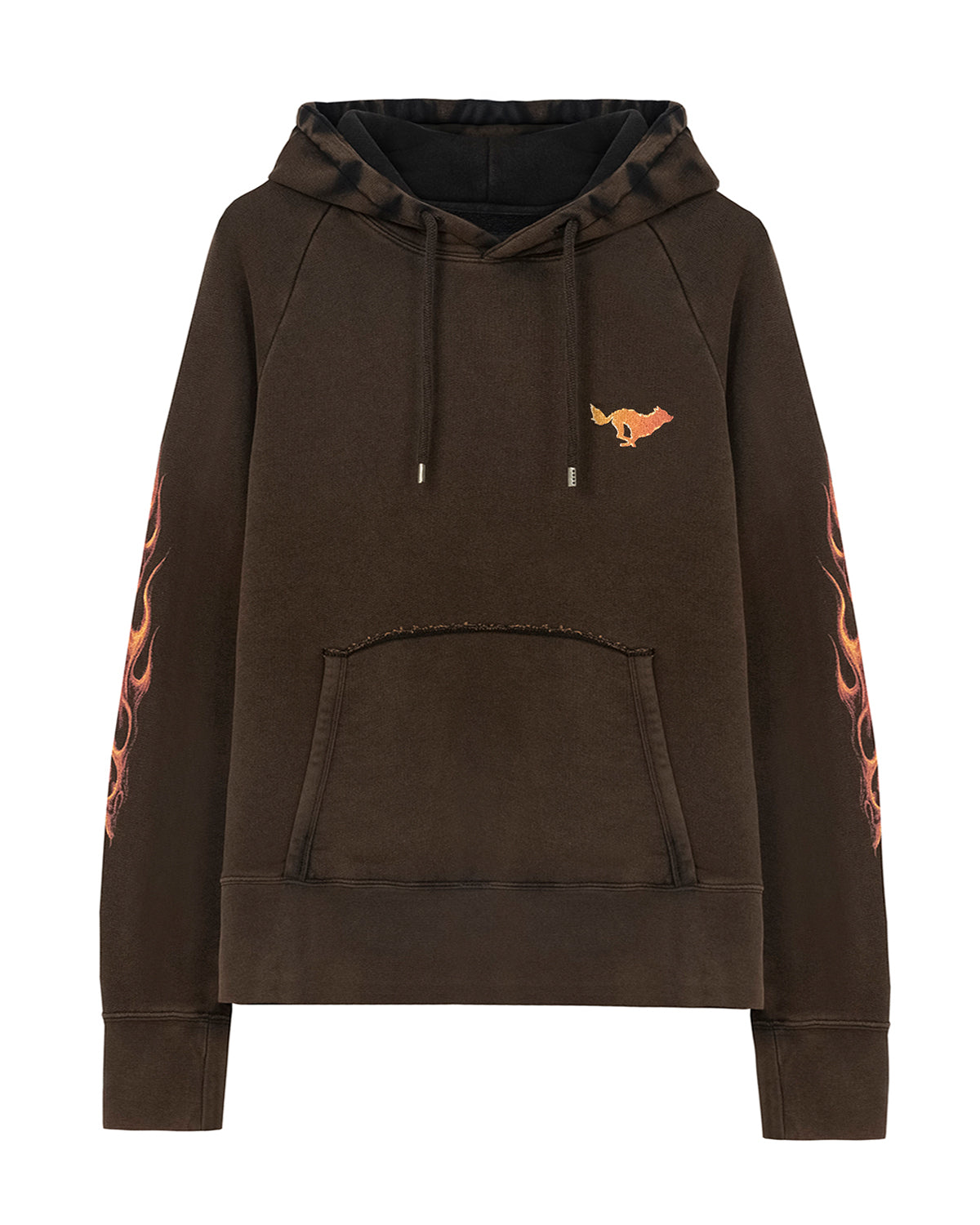 Solitario Flames Hoodie Brown