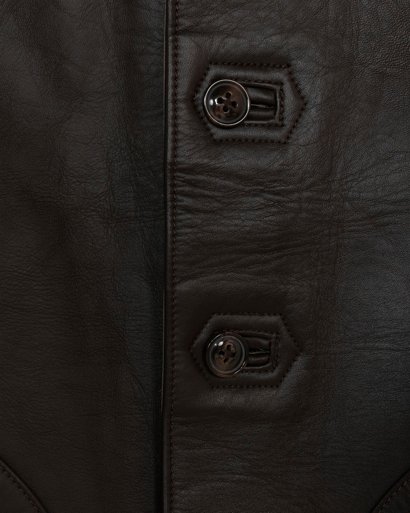 Macone Leather Vest - Lightweight Olive -