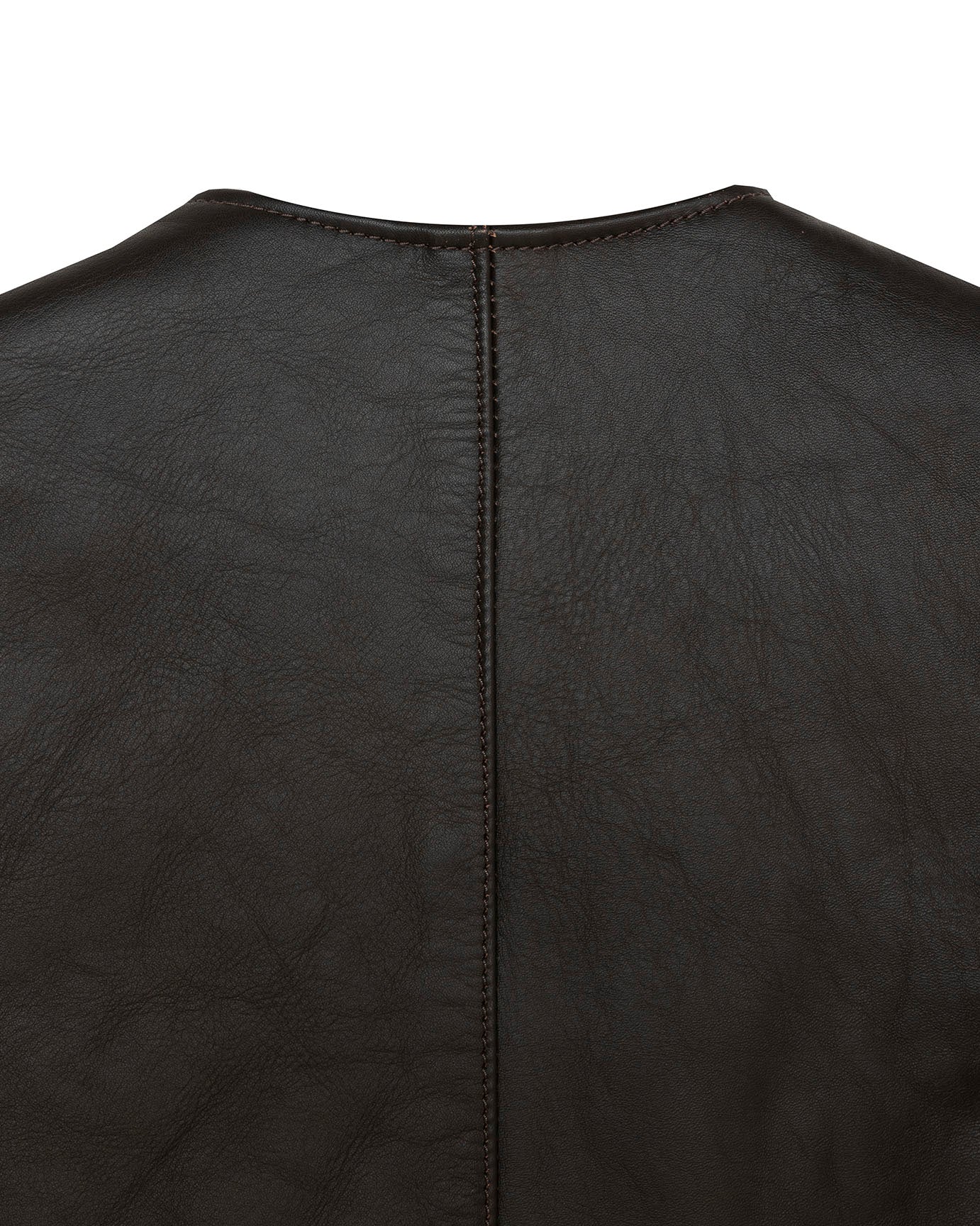 Macone Leather Vest - Lightweight Olive -