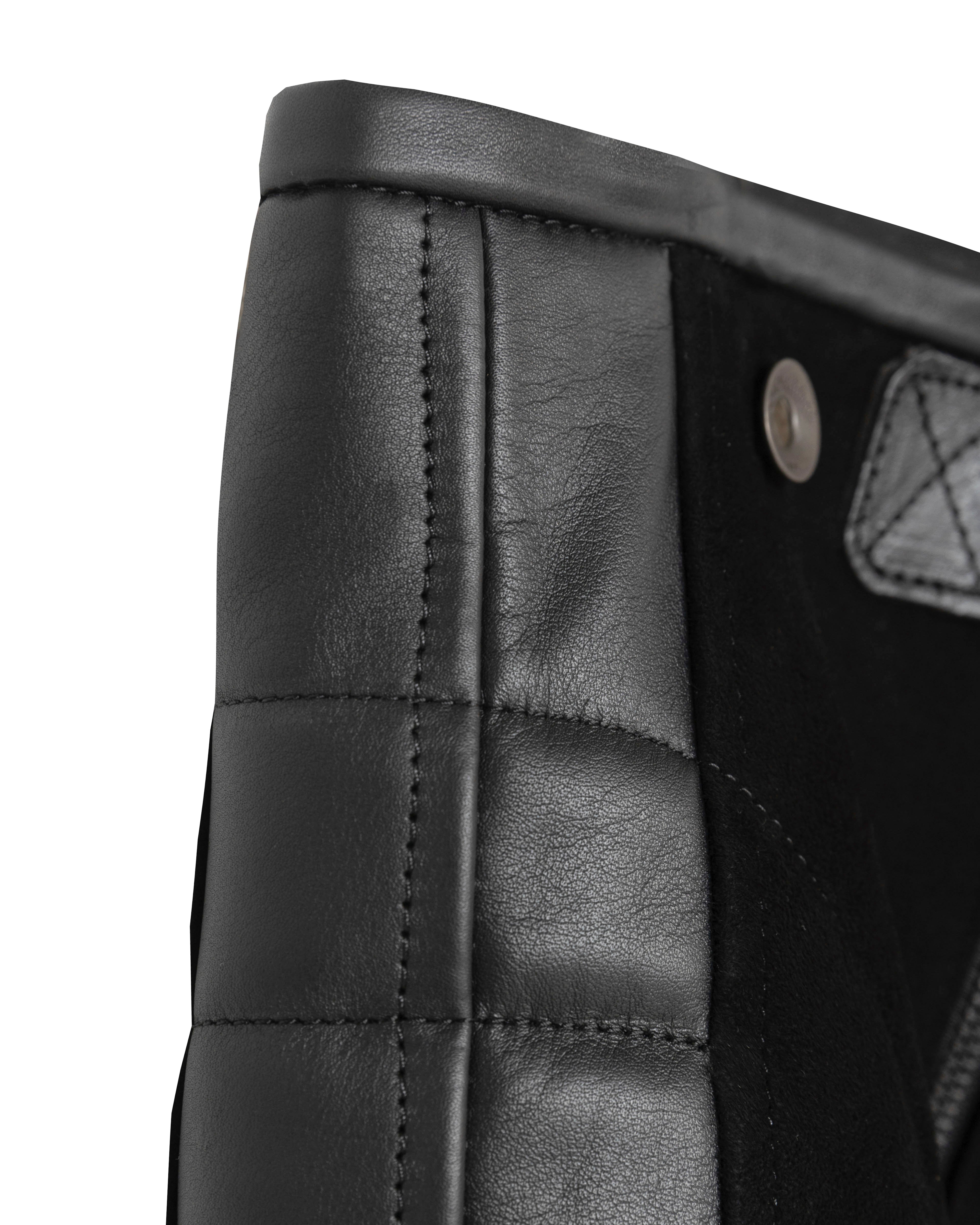 Rascal Leather Motorcycle Pants Black