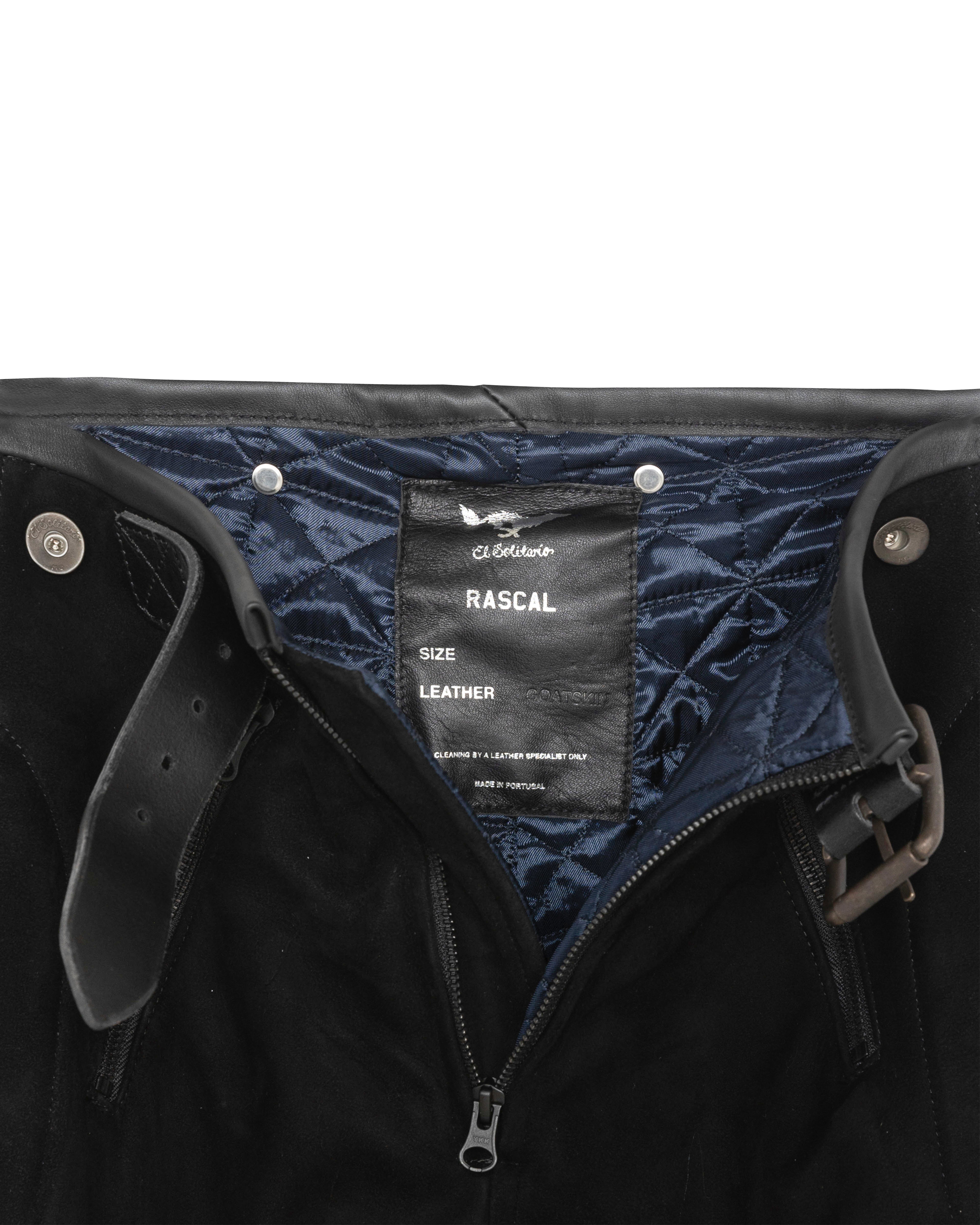 Rascal Leather Motorcycle Pants Black