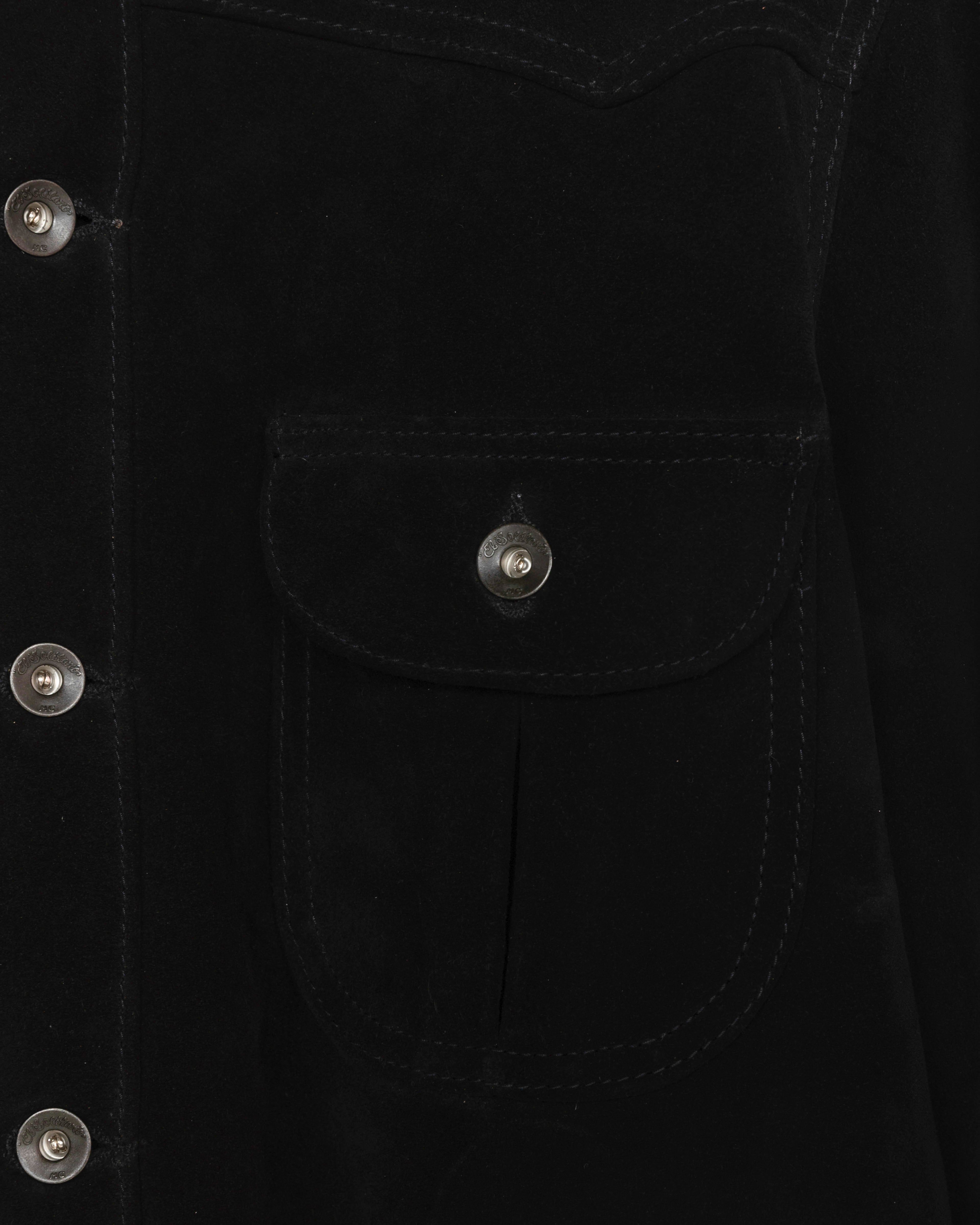 Vandal Suede Overshirt Black