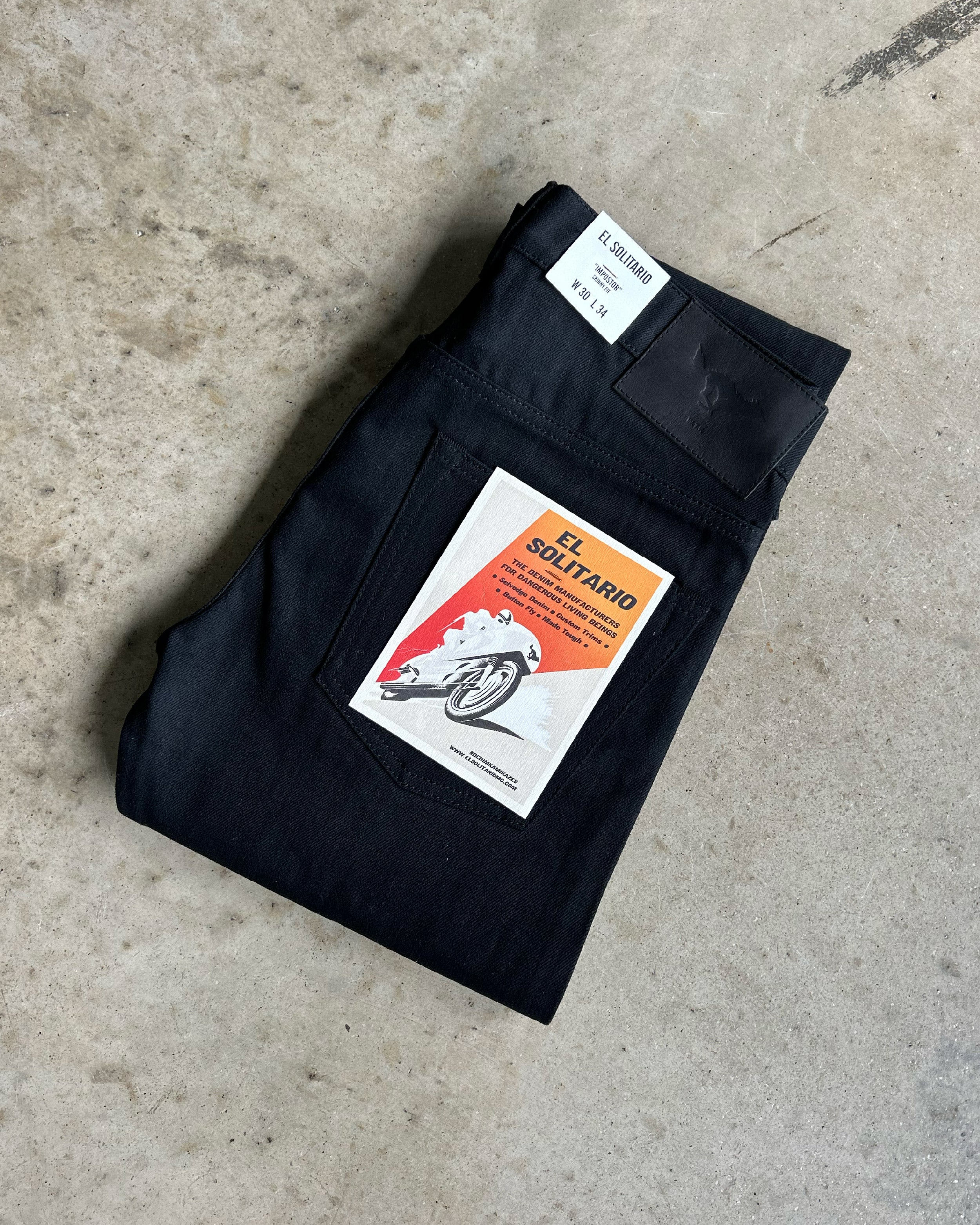 Impostor Skinny raw selvedge Denim Black
