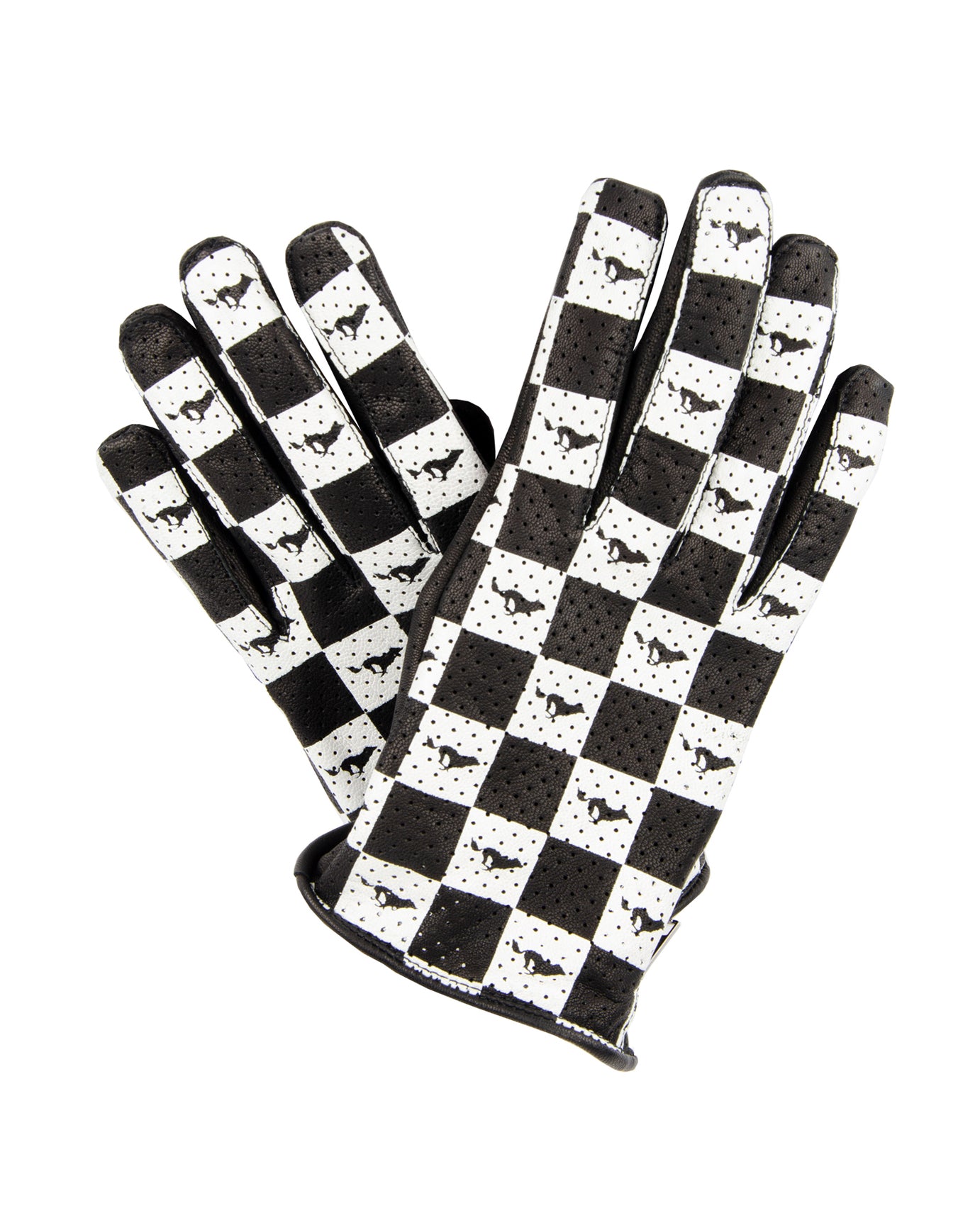 Wolf Checkers Summer Gloves