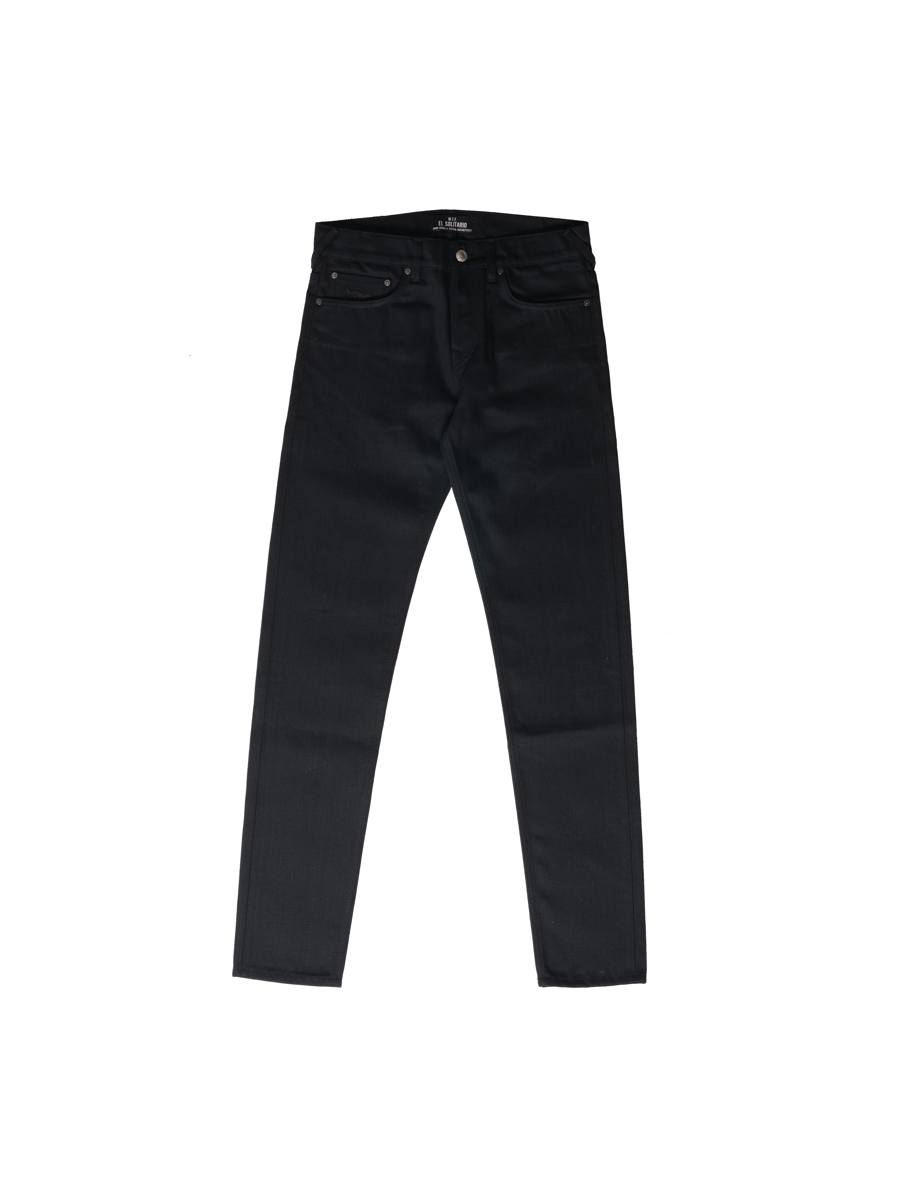 El Solitario Impostor Skinny raw selvedge Denim Black