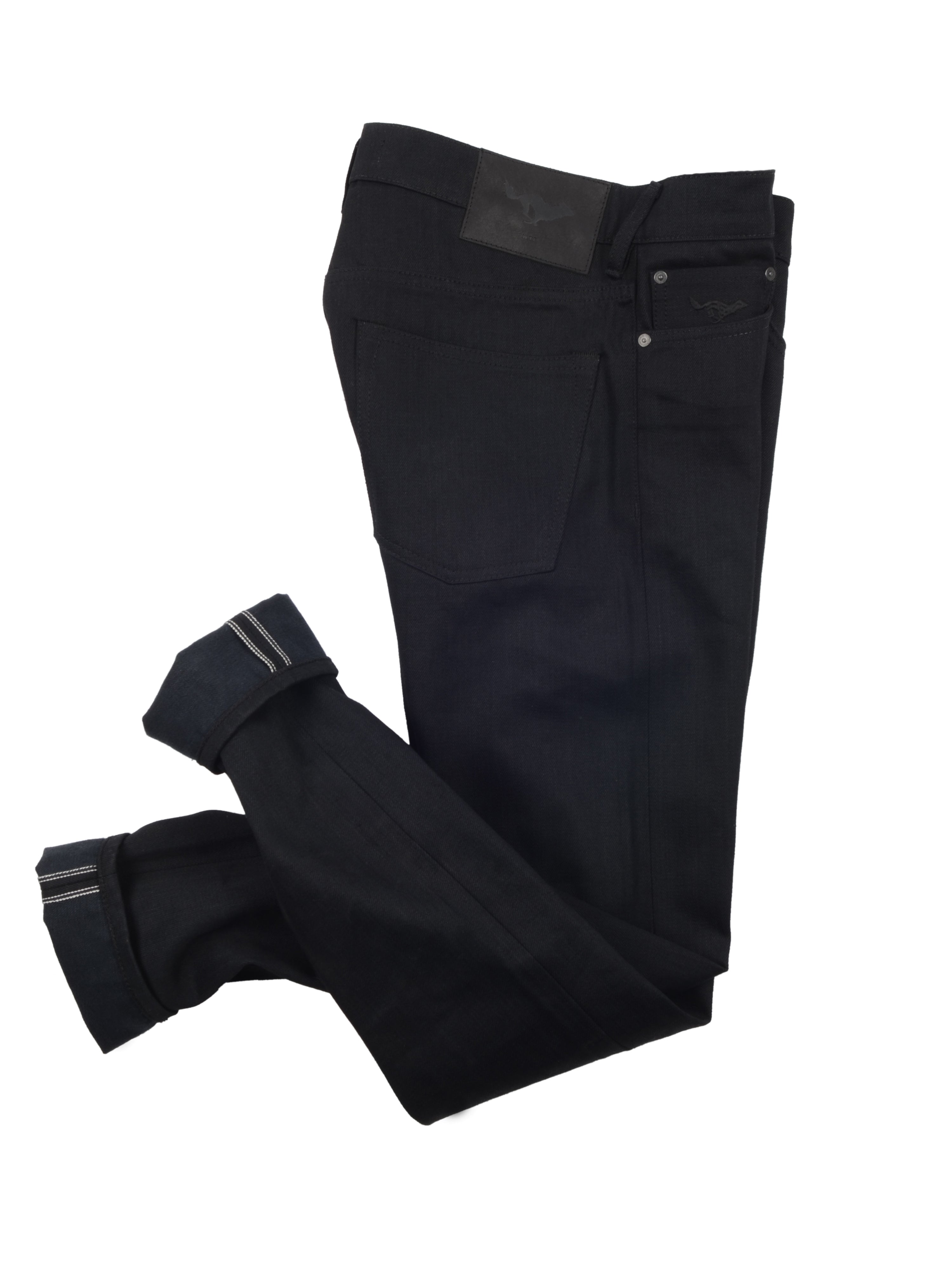 El Solitario Impostor Skinny raw selvedge Denim Black