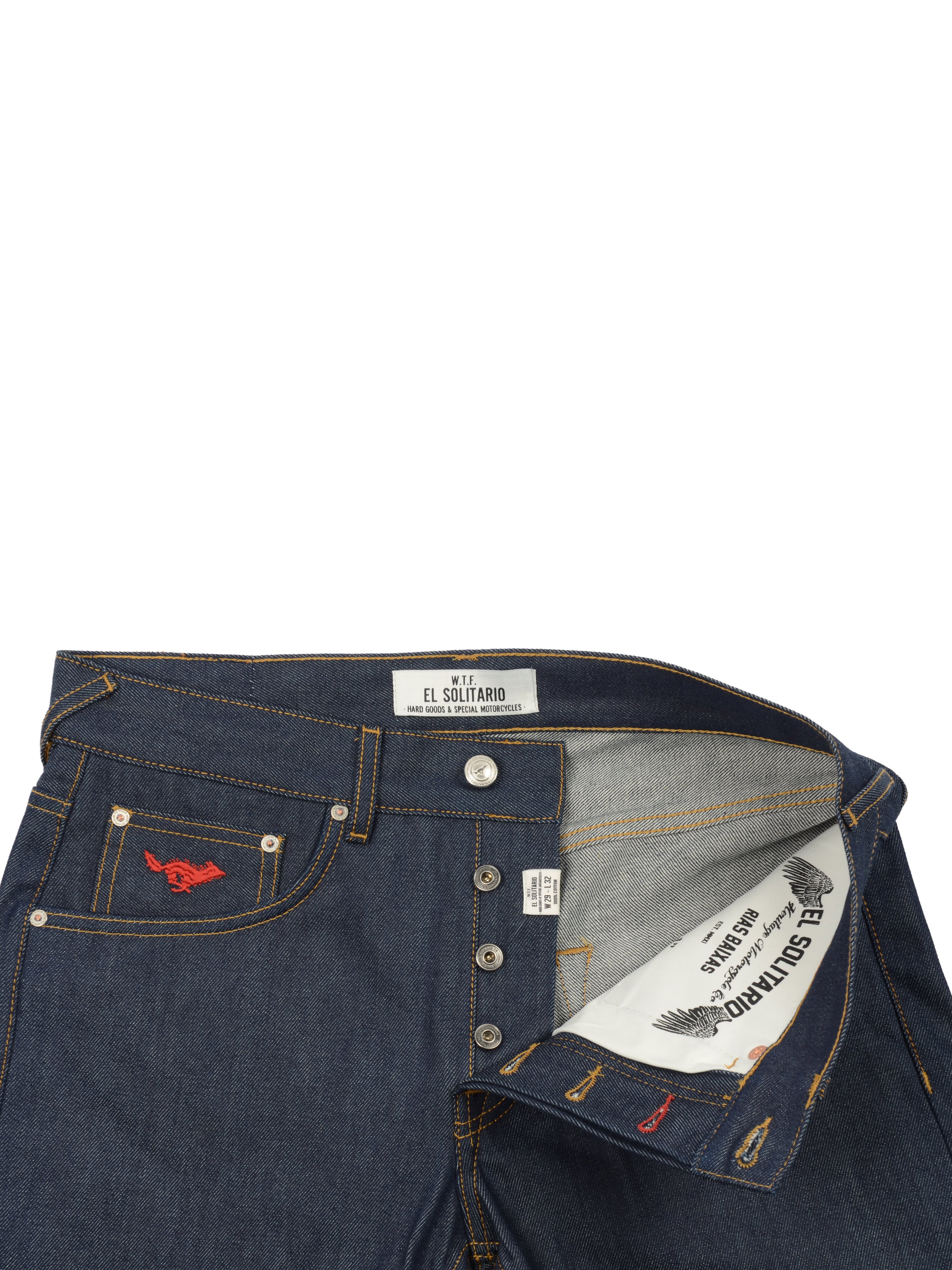 El Solitario ES-1 Tappered Raw Selvedge Denim Indigo