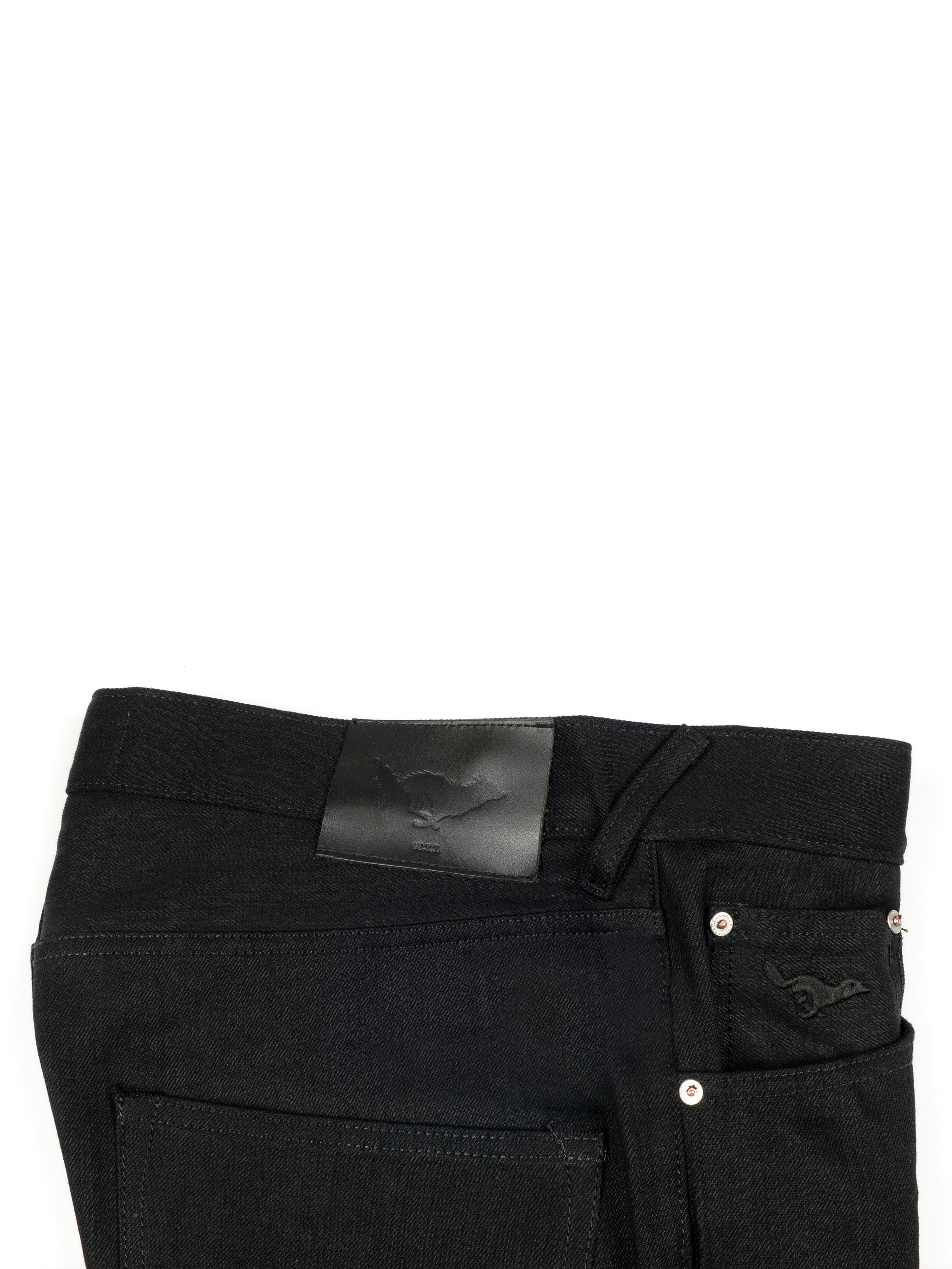 El Solitario ES-1 Tappered Raw Selvedge Denim Black