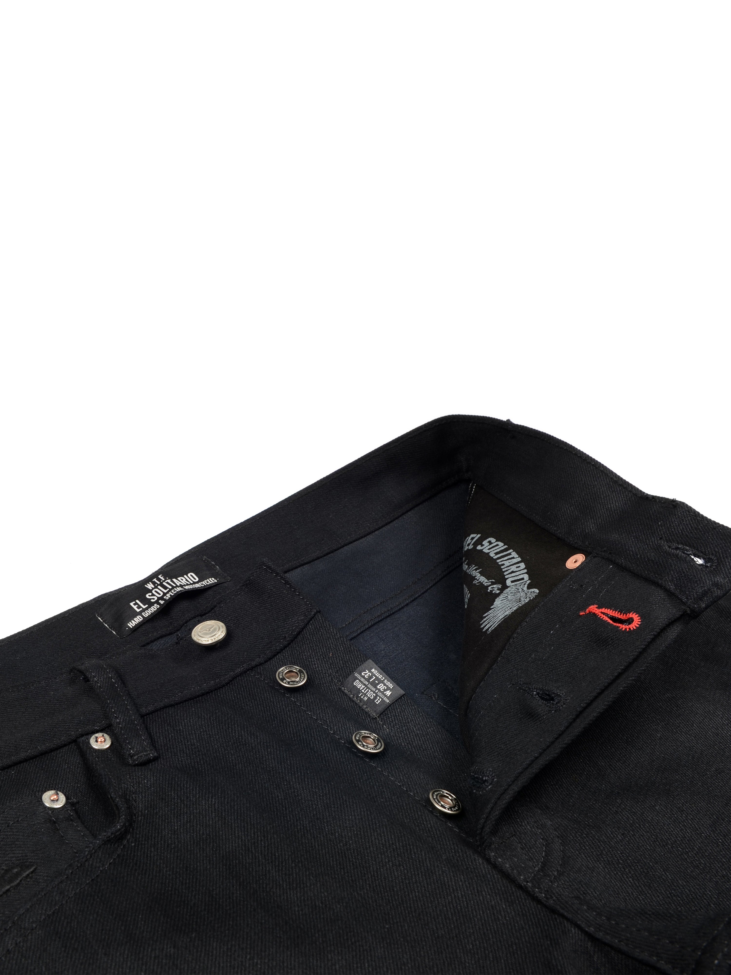 El Solitario ES-1 Tappered Raw Selvedge Denim Black