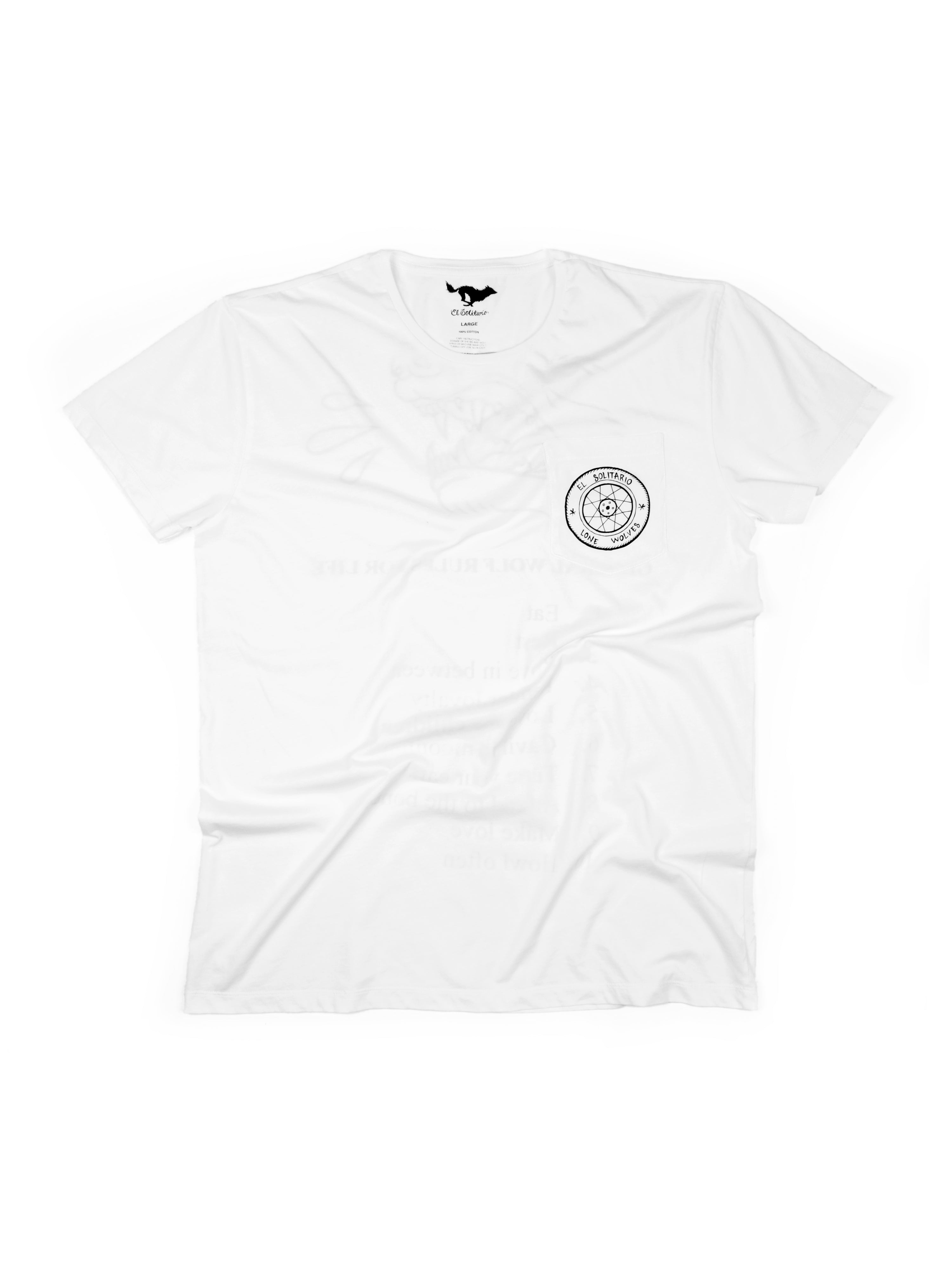 El Solitario Wolf Rules T-Shirt. Front