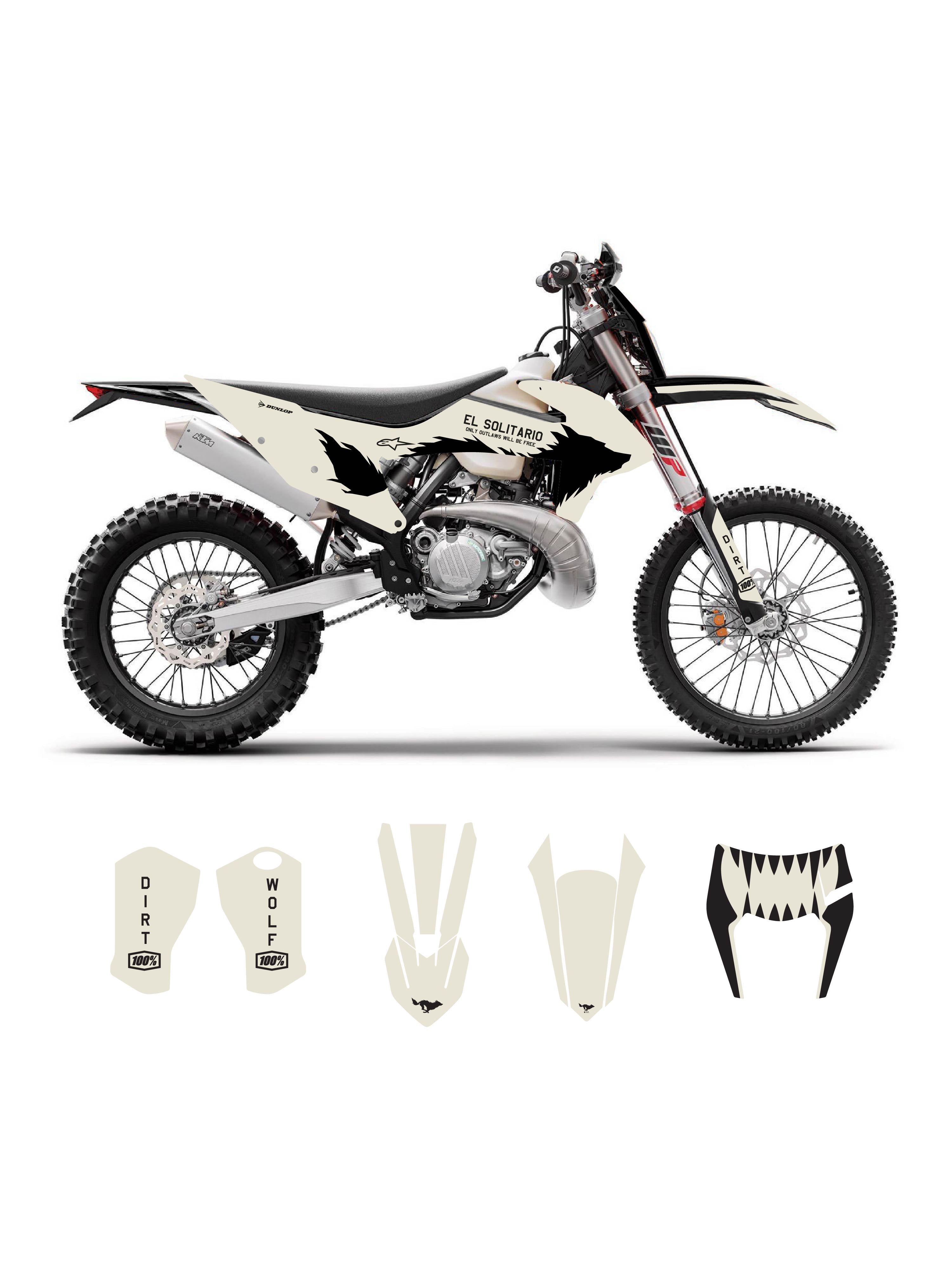 El Solitario Dirt Wolf Graphics Kit
