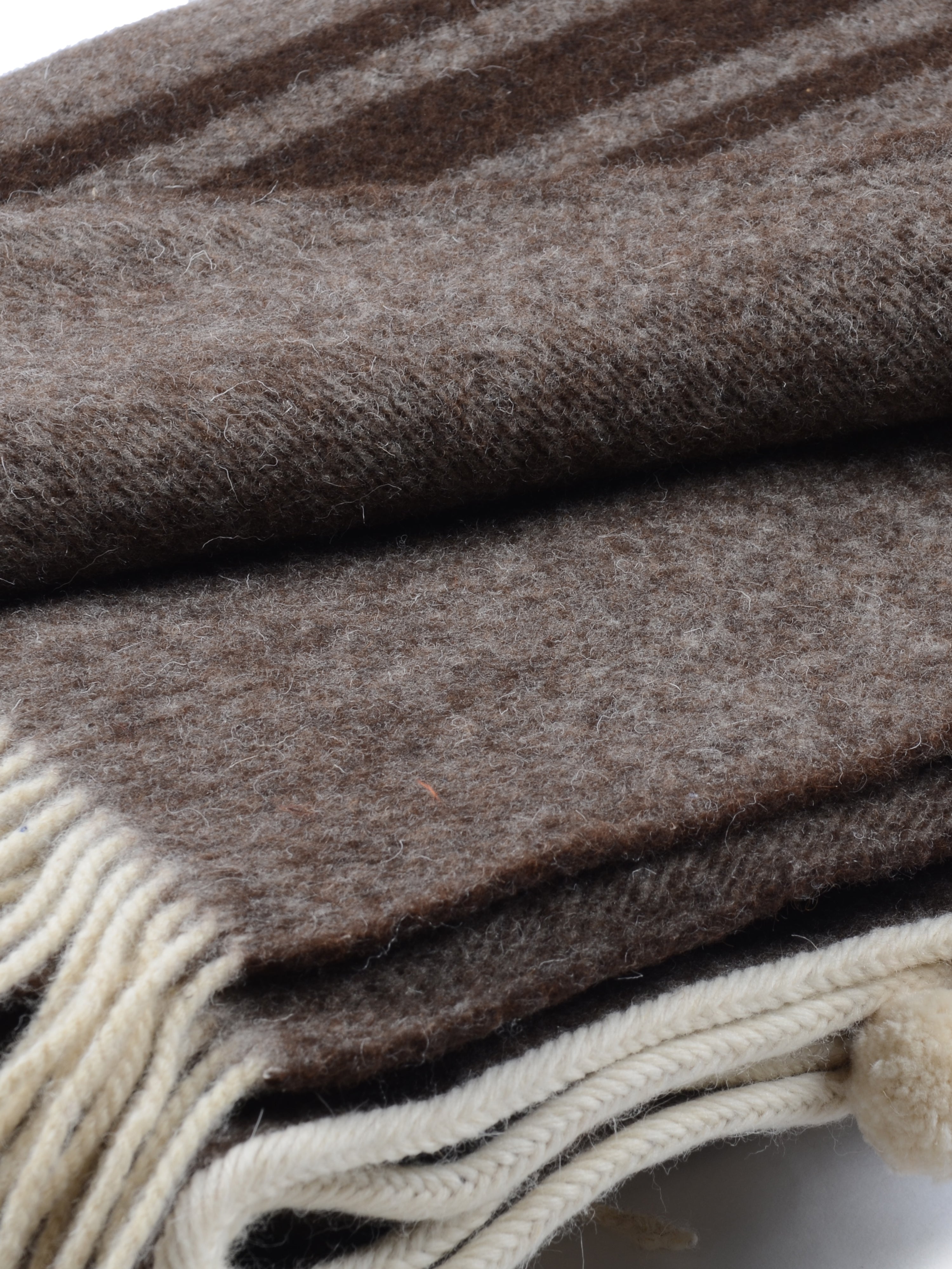 l Solitario Traditional Poncho Brown stripe
