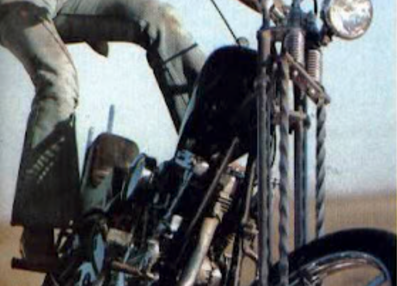 KICK STARTING A HARLEY: