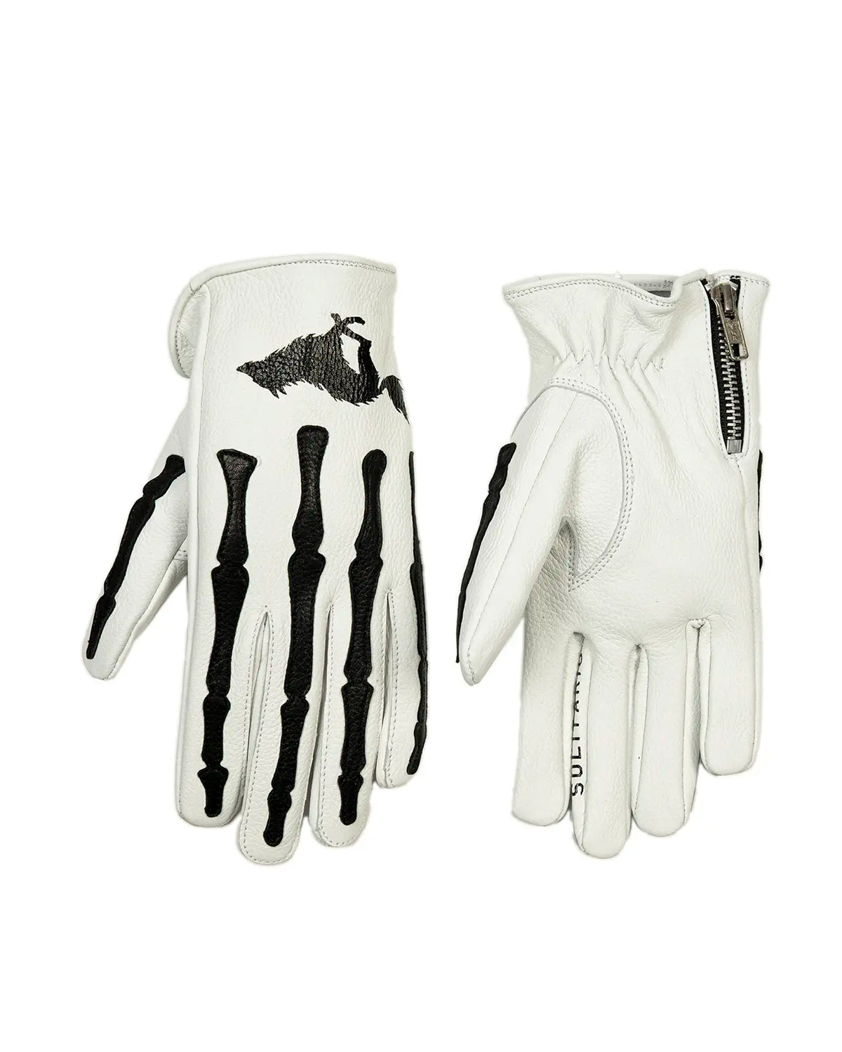 Bones Deerskin Gloves W/B