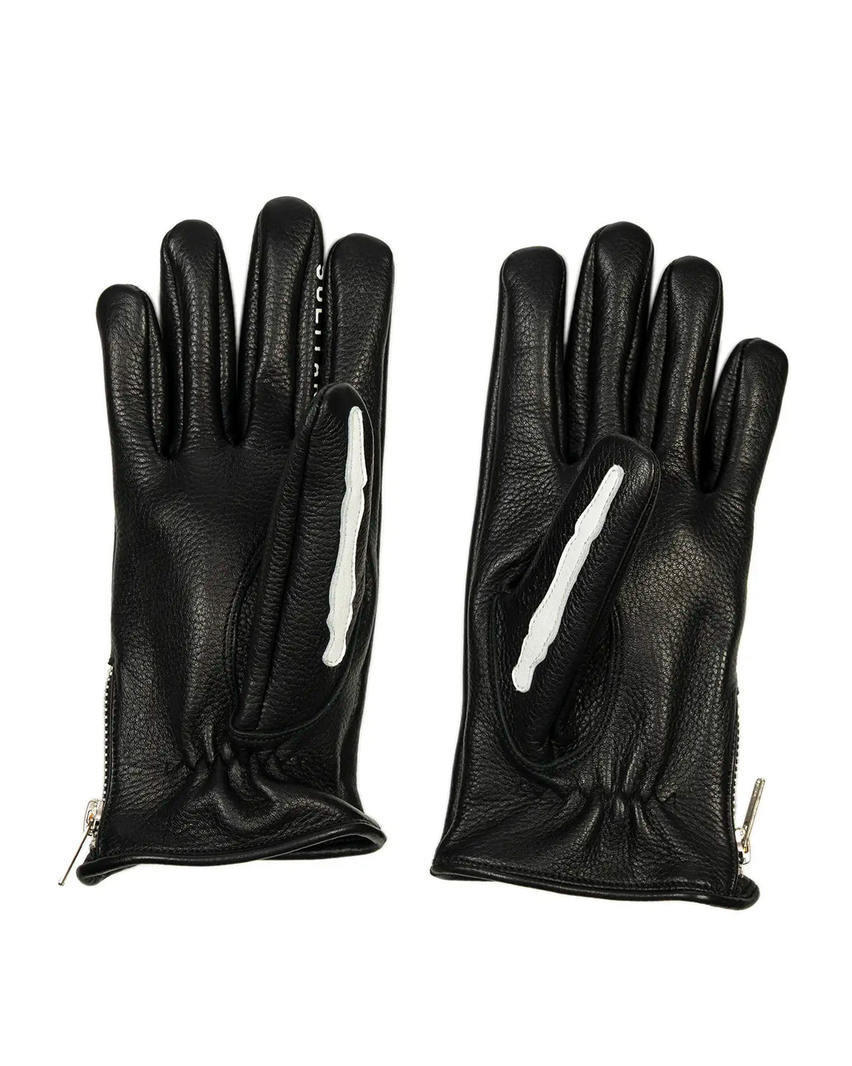 Bones Deerskin Gloves B/W
