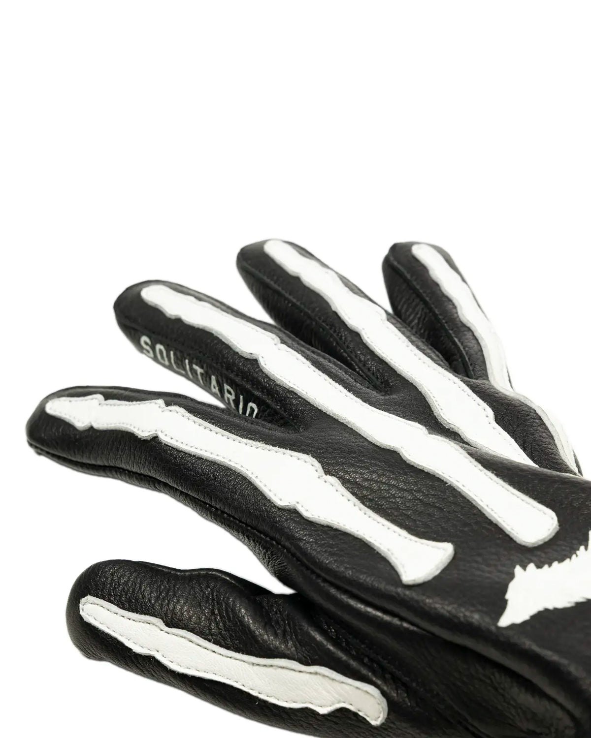 Bones Deerskin Gloves B/W