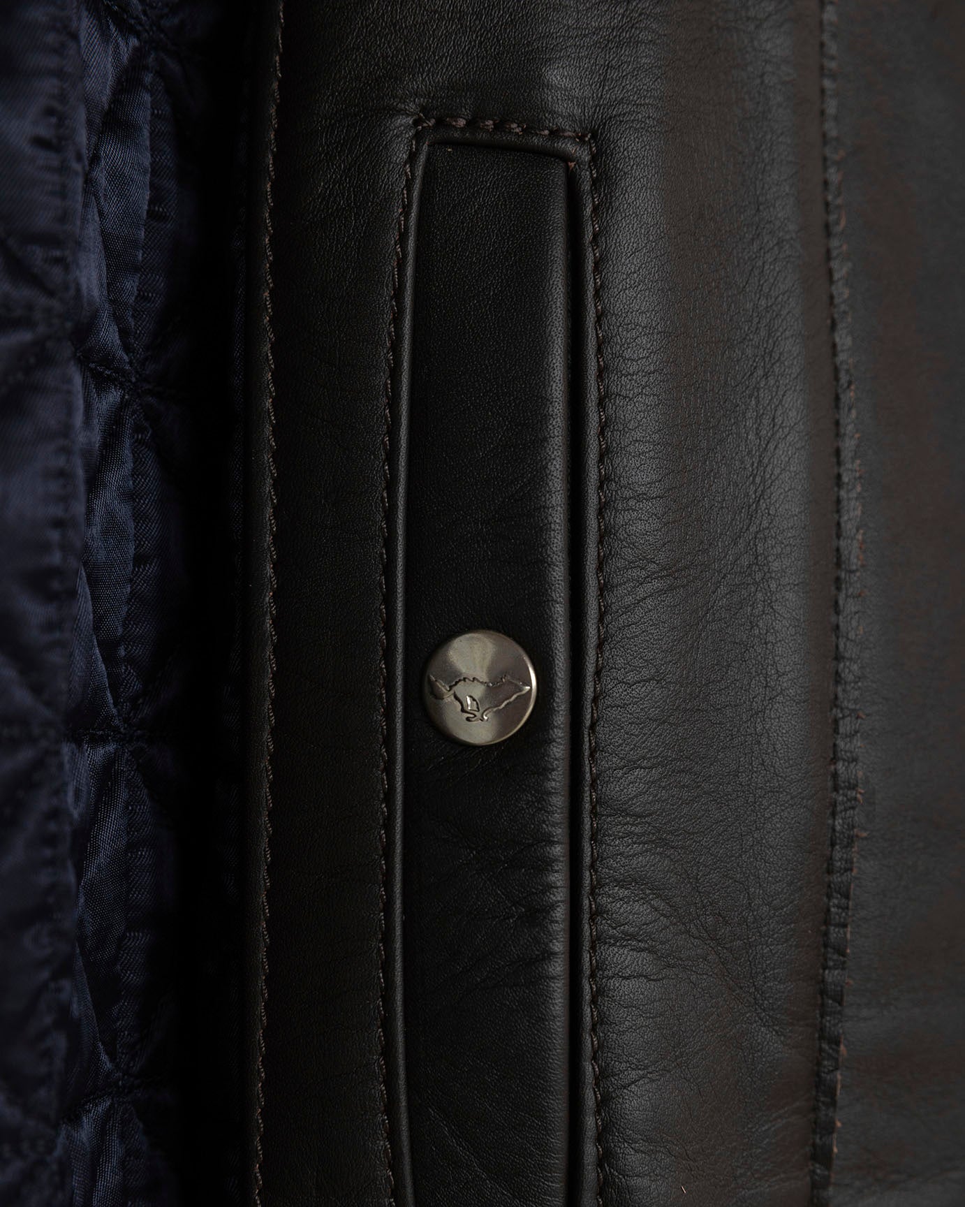 Kraken Leather Jacket Brown