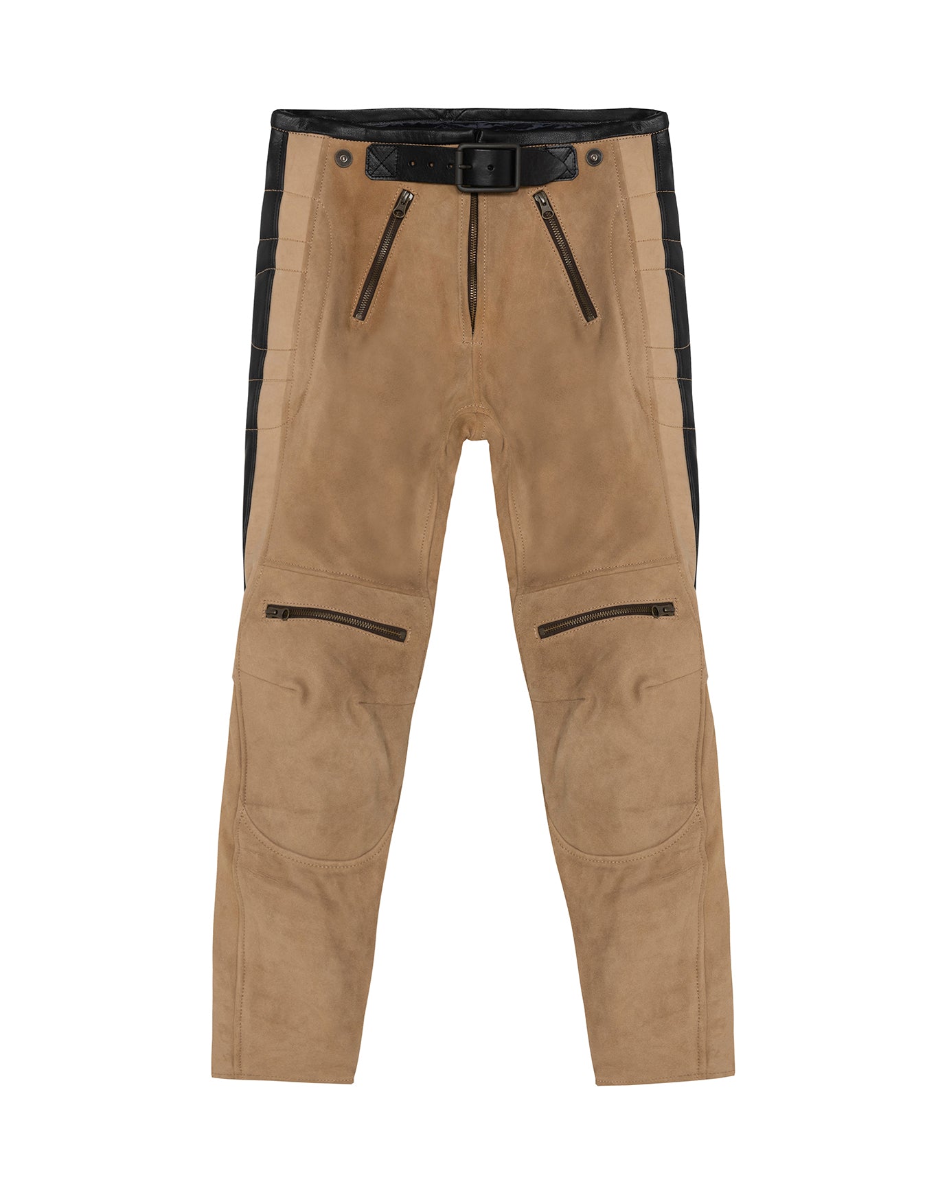 Rascal Leather Motorcycle Pants Beige