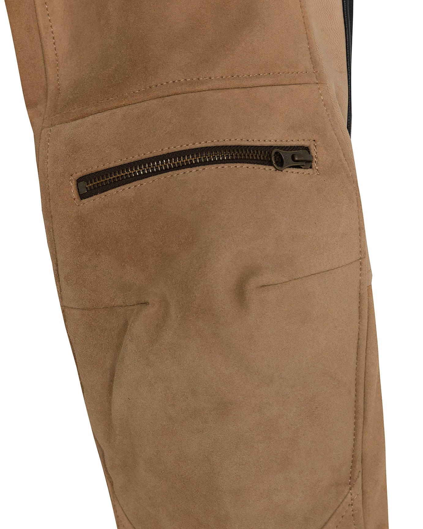 Rascal Leather Motorcycle Pants Beige