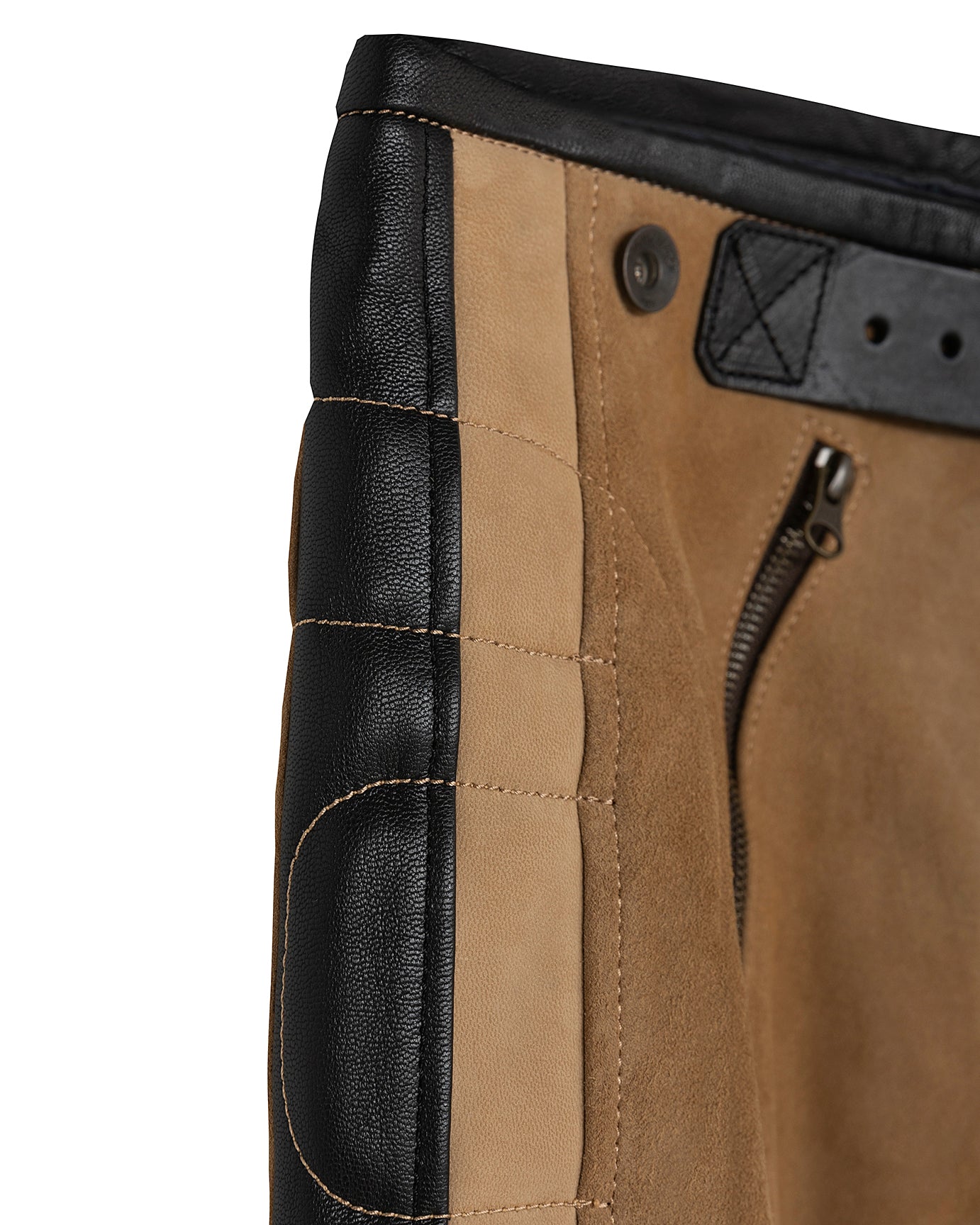 Rascal Leather Motorcycle Pants Beige