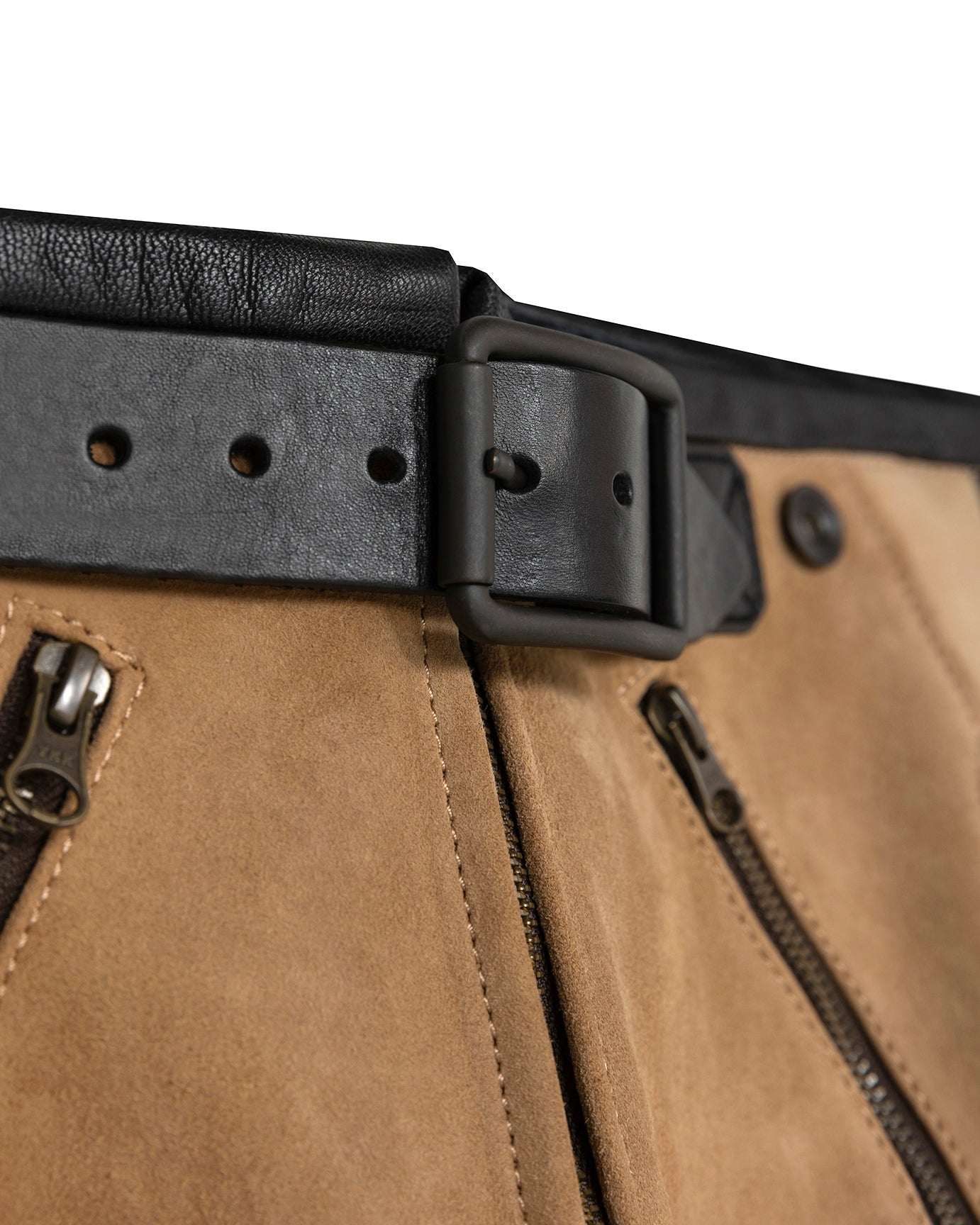 Rascal Leather Motorcycle Pants Beige