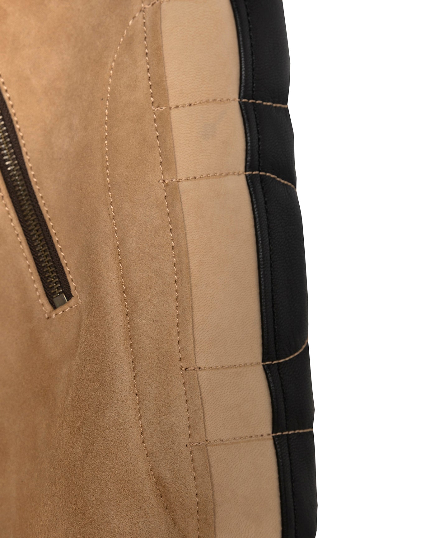 Rascal Leather Motorcycle Pants Beige