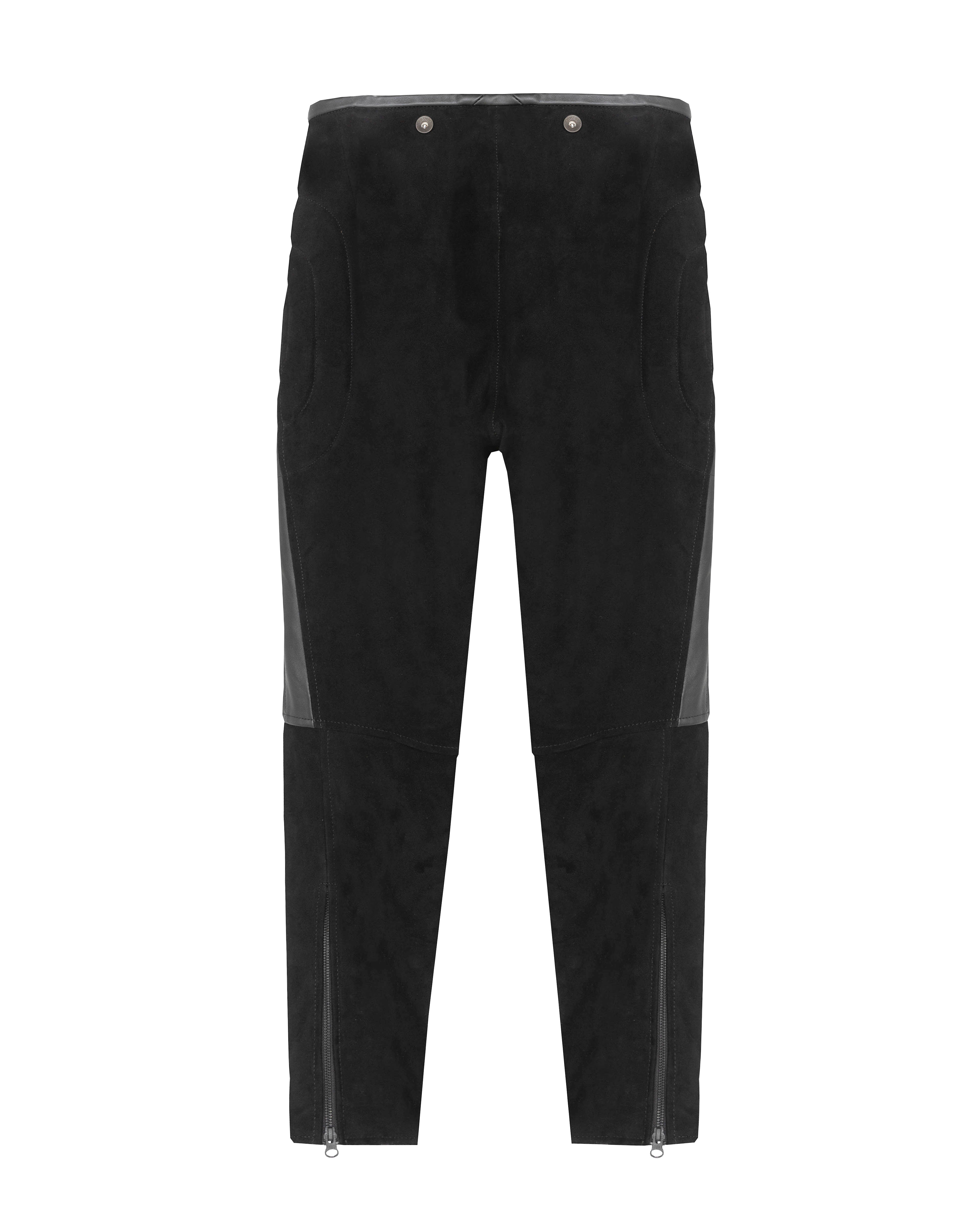 Rascal Leather Motorcycle Pants Black