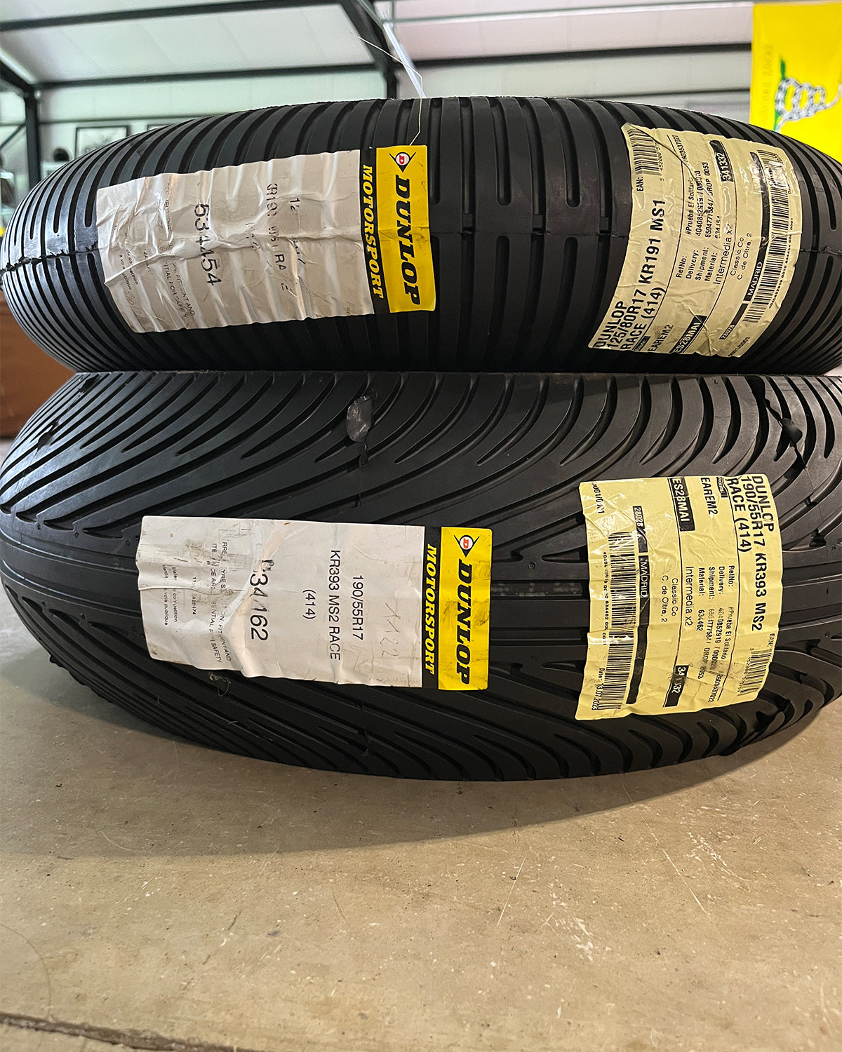 Dunlop KR191 & KR393 Race Tyre Set
