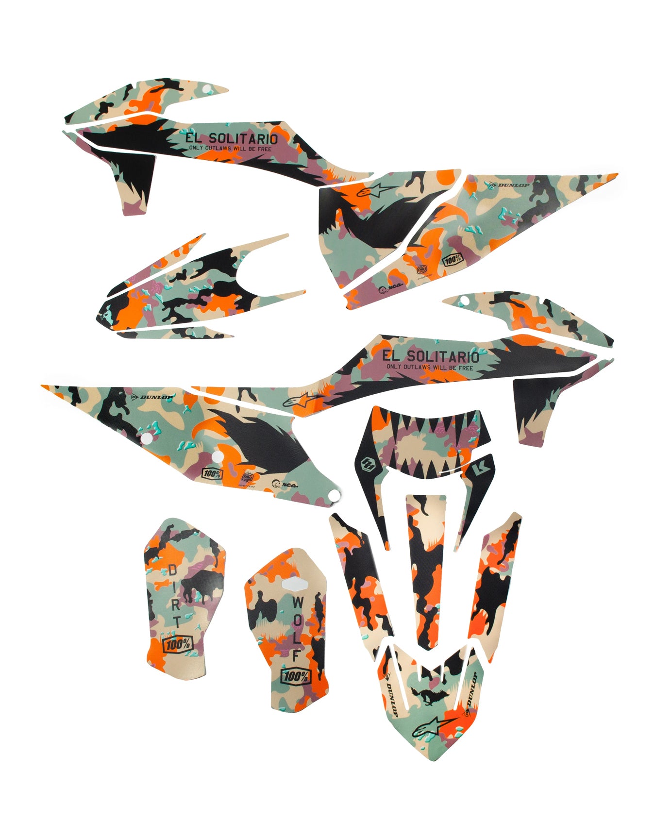 El Solitario Outlaws Graphic Kit