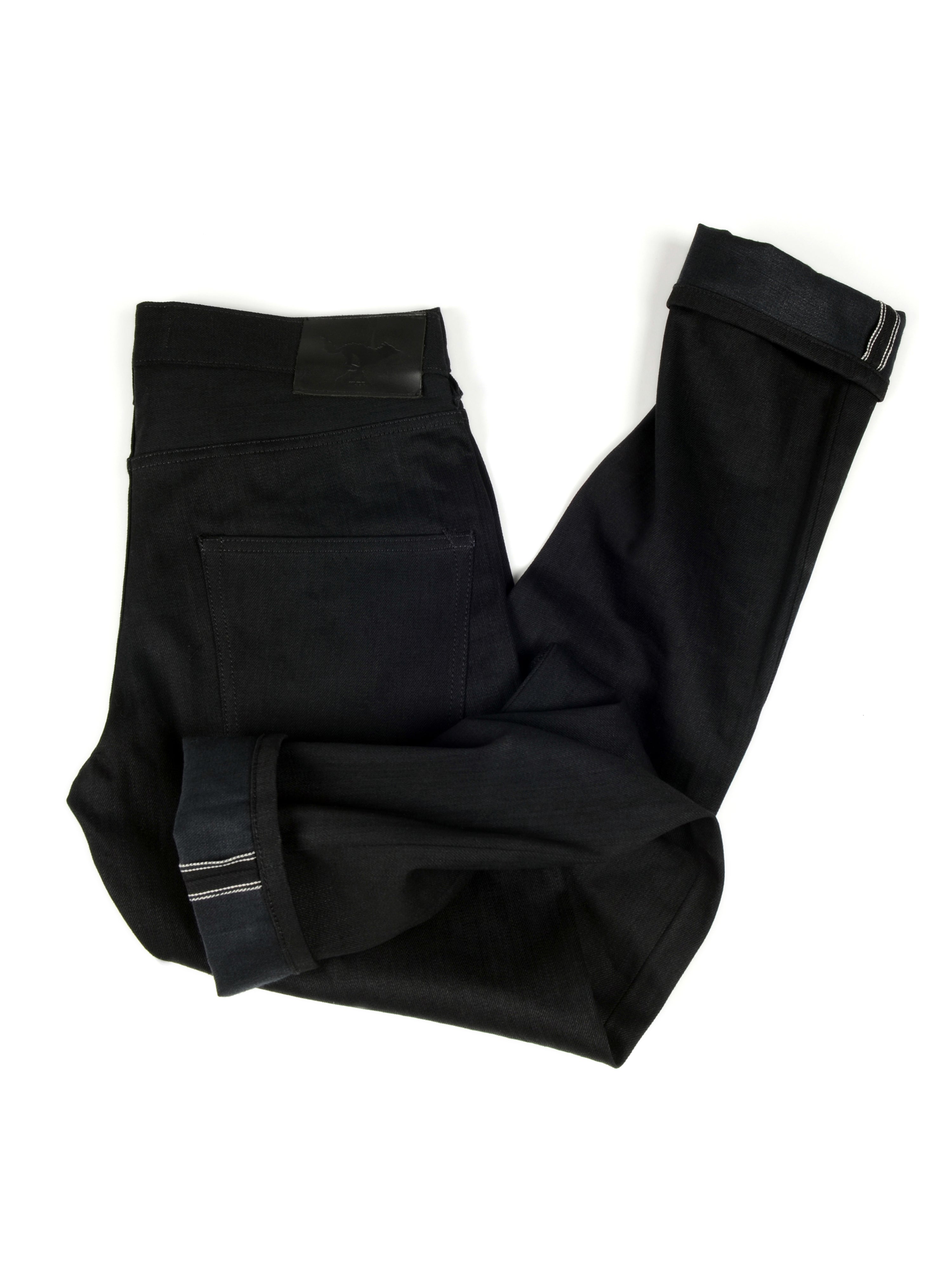 El Solitario ES-1 Tappered Raw Selvedge Denim Black