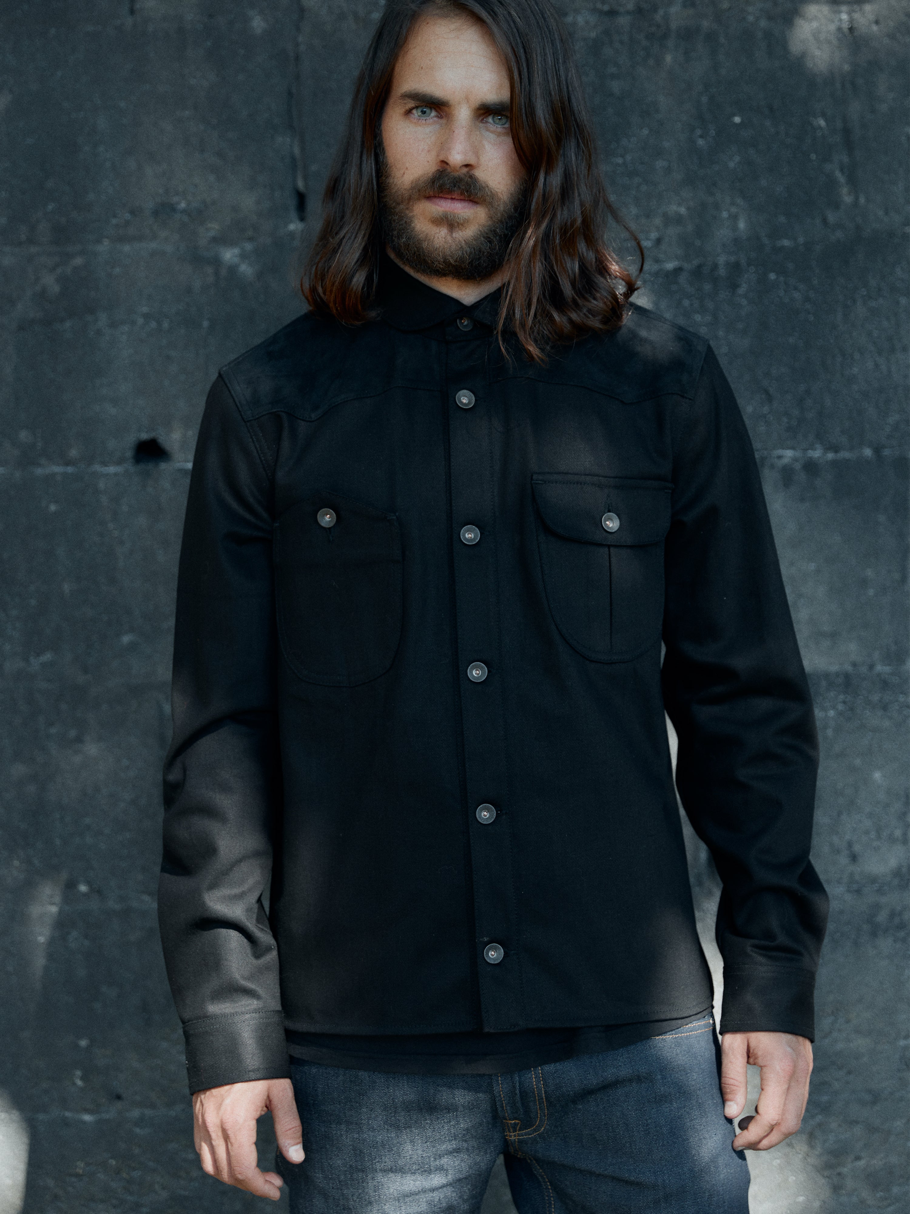 El Solitario Vandal Overshirt Black. Rider