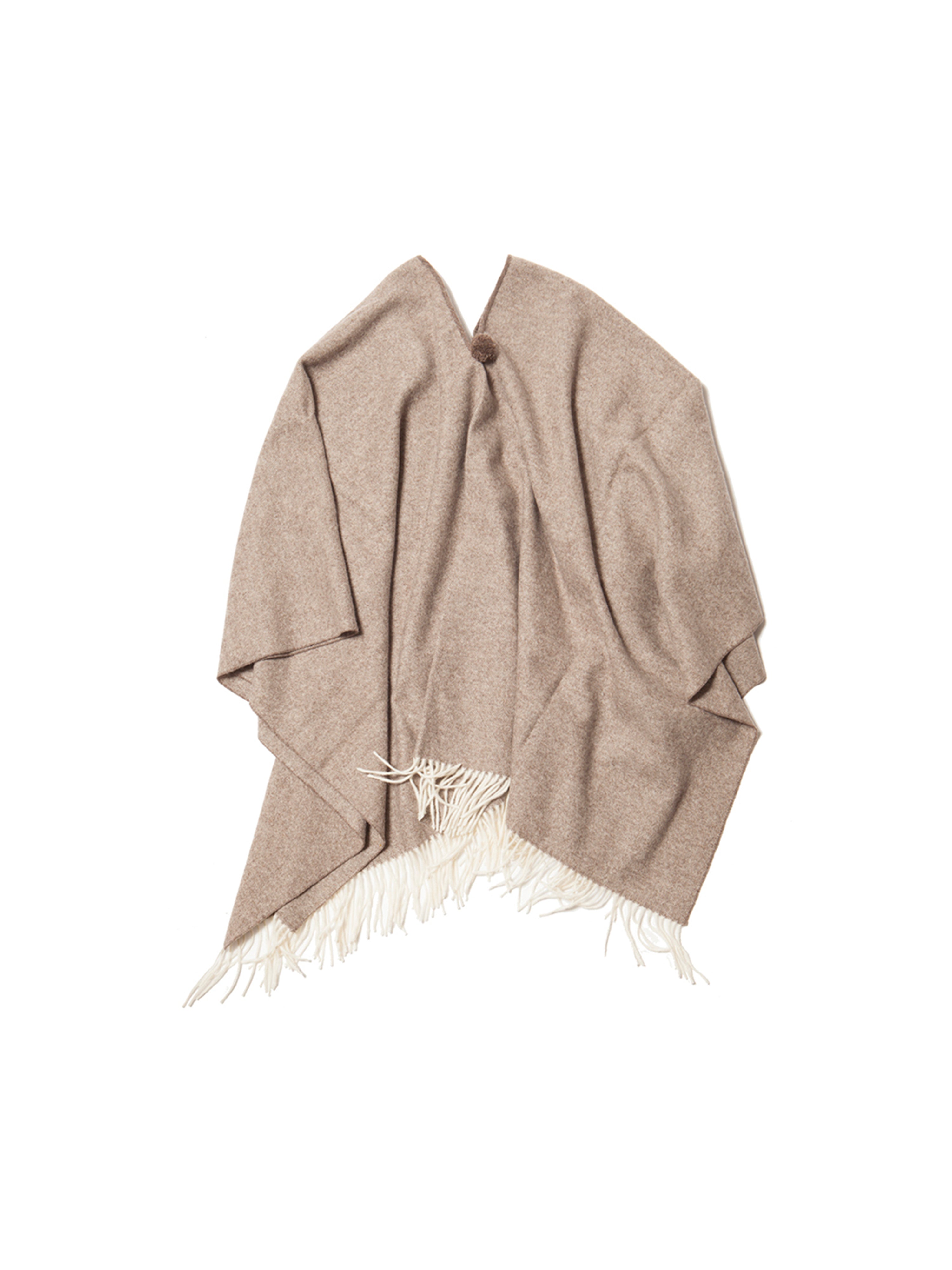 El Solitario Short Poncho Beige