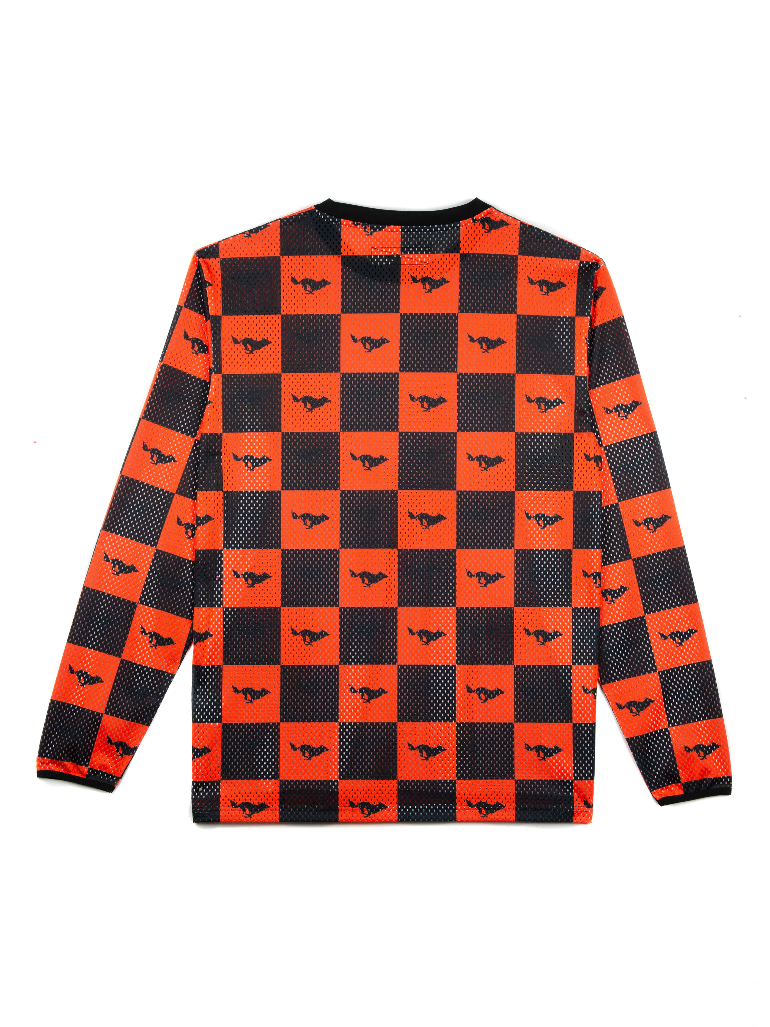 N.O.S. Wolf Checkers Orange MX Heavy Duty Jersey
