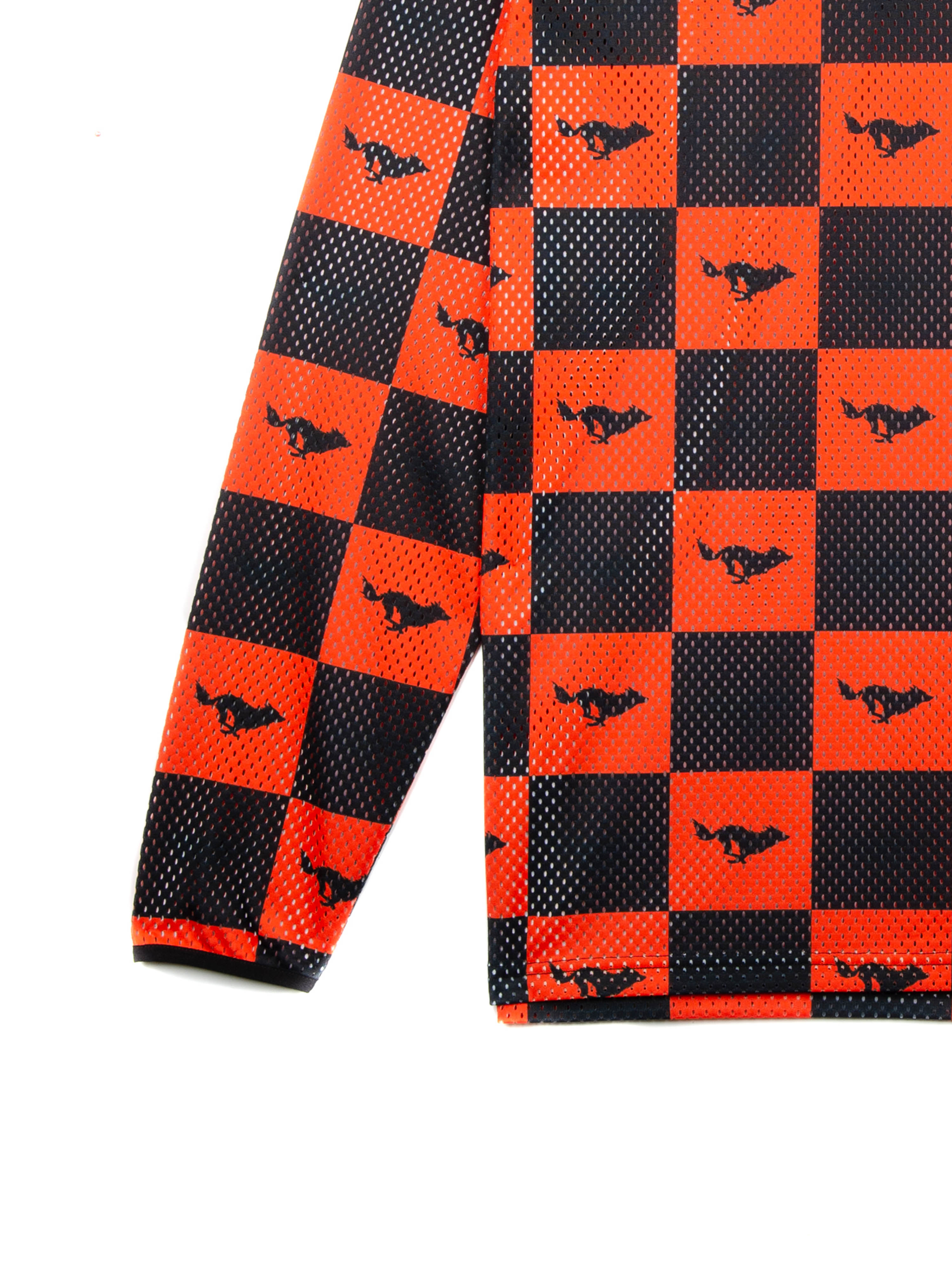 N.O.S. Wolf Checkers Orange MX Heavy Duty Jersey